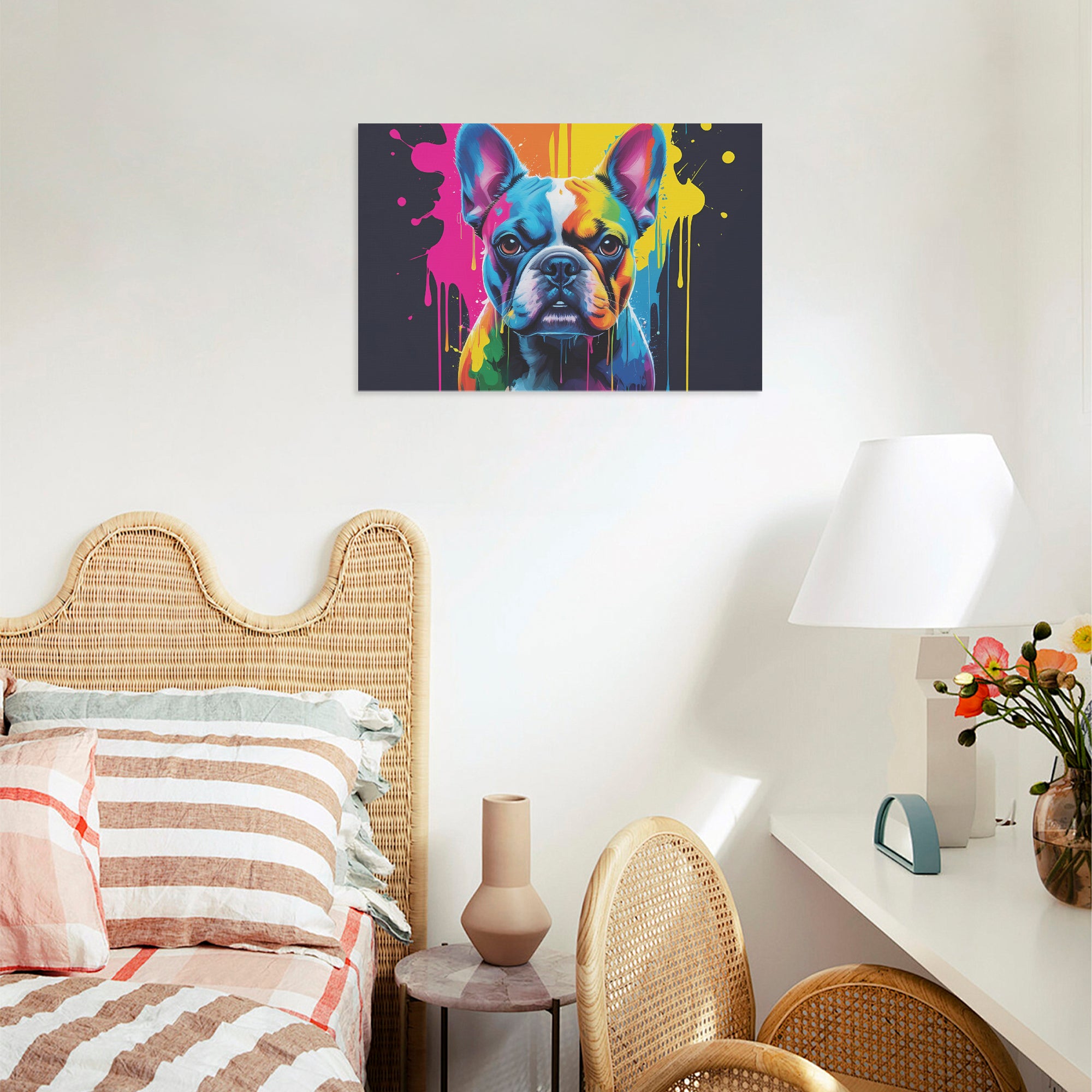Frenchie Adorable Framed Poster for Frenchie Enthusiasts-fadou