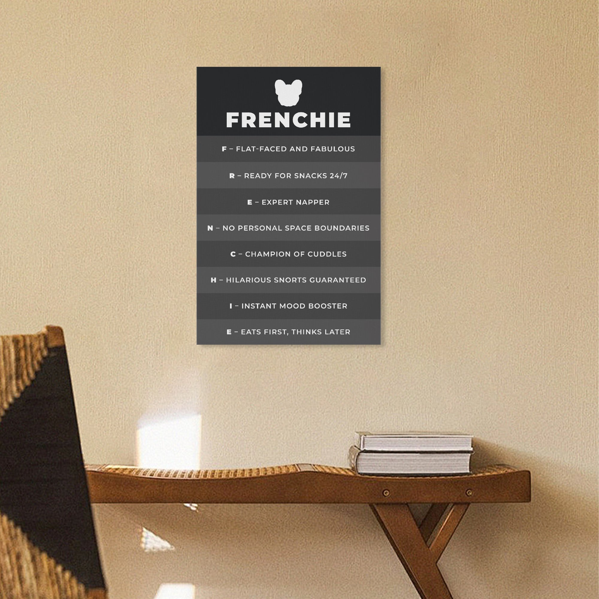 Loaf - Vertical Canvas Painting for Frenchie Enthusiasts-fadou