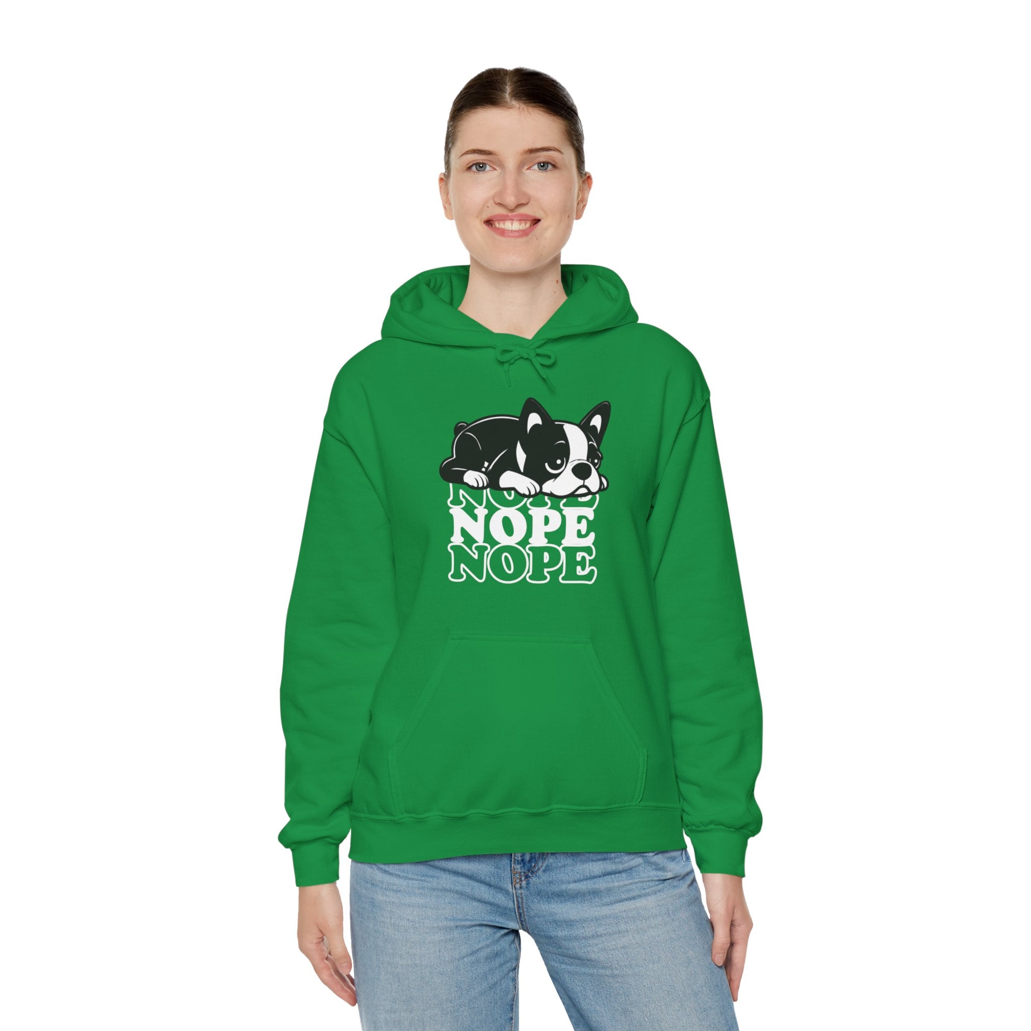 Pokey French Bulldog Fleece Hoodie for Frenchie Enthusiasts-fadou