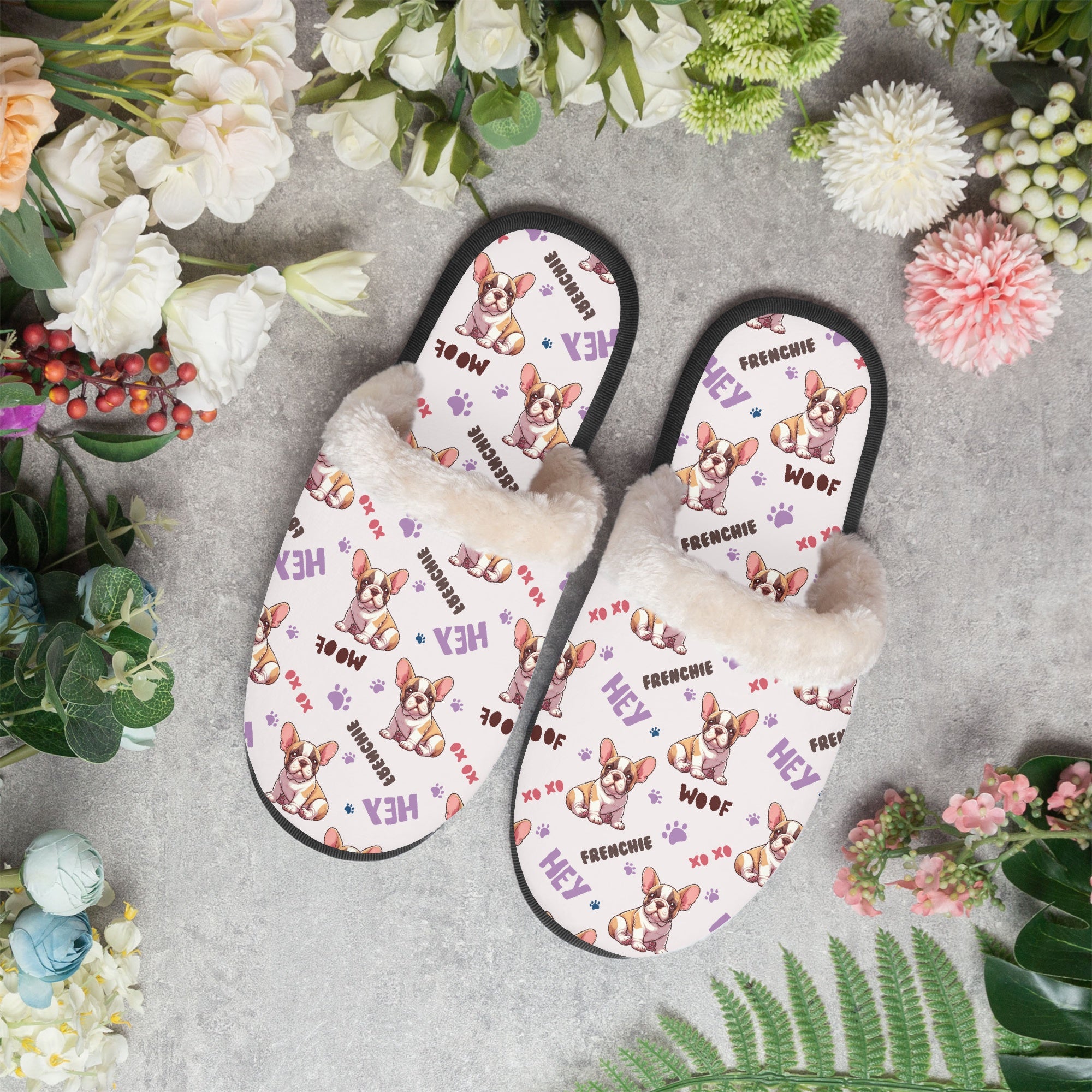 Frenchie Cozy Soft House Shoes for Frenchie Enthusiasts-fadou