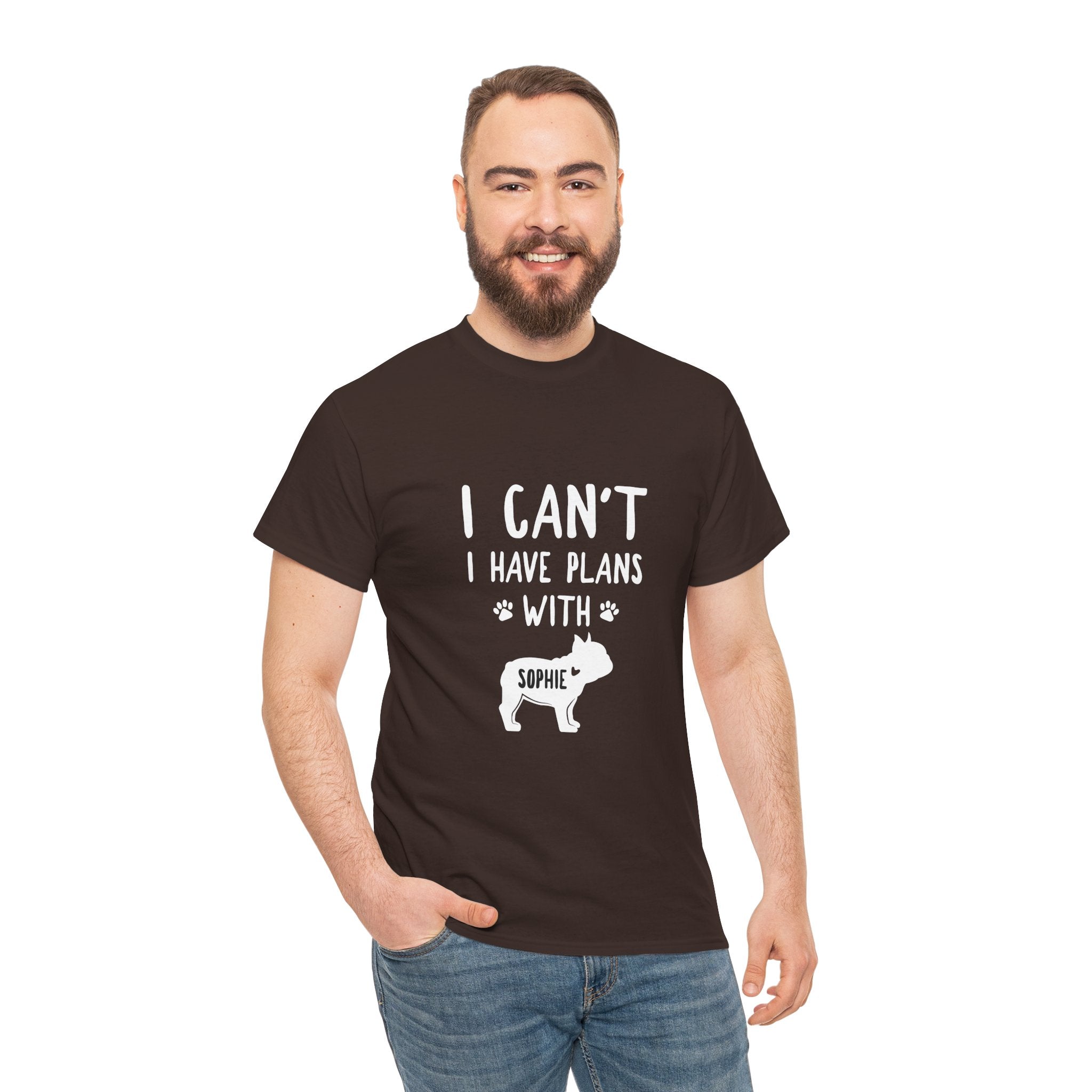 French Bulldog Custom Cotton T-Shirt for Bulldog Owners-fadou