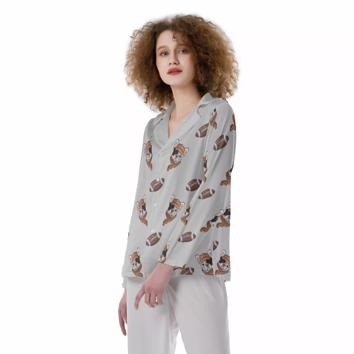 ZOE French Bulldog Cotton Pajamas for Frenchie Enthusiasts-fadou