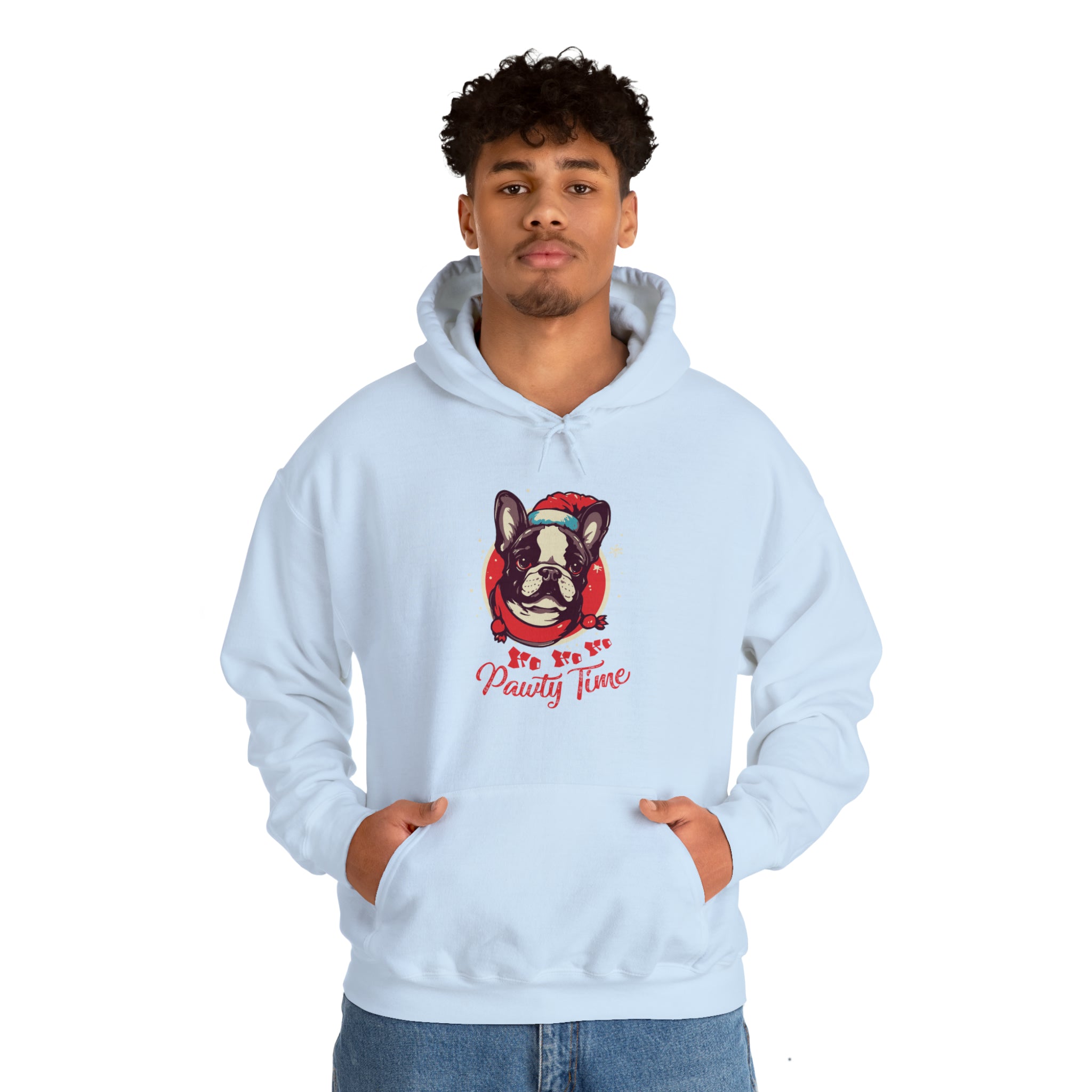 Pawty French Bulldog Dog Mom Hoodie for Dog Moms & Dads-fadou
