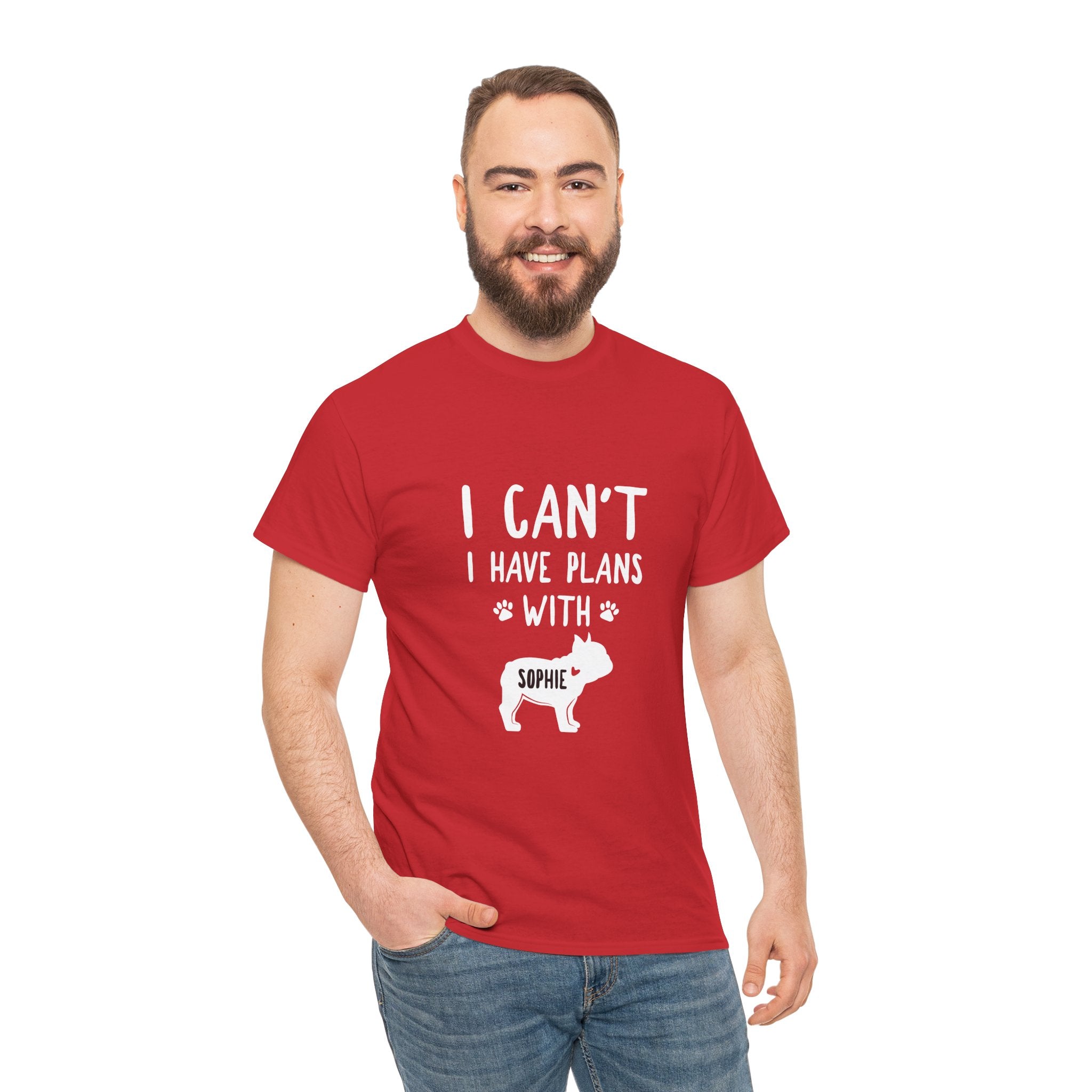 French Bulldog Custom Cotton T-Shirt for Bulldog Owners-fadou