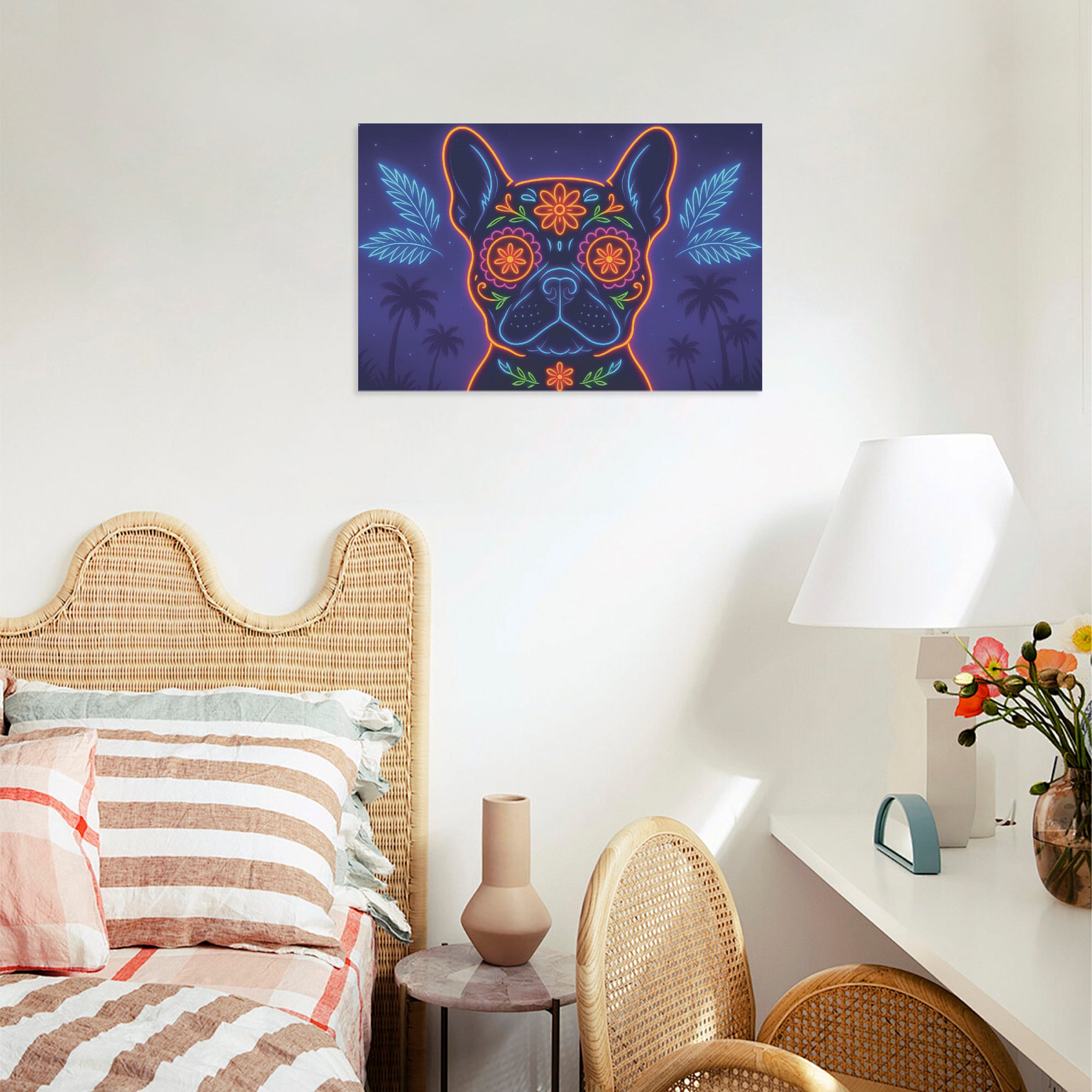 French Bulldog Adorable Canvas Wall Art for Pet Parents-fadou