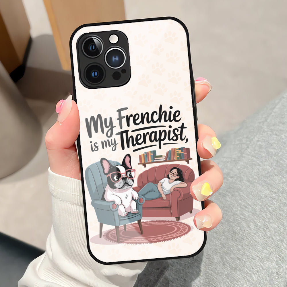 Lola - Iphone & Samsung Glass Case for Frenchie Enthusiasts-fadou