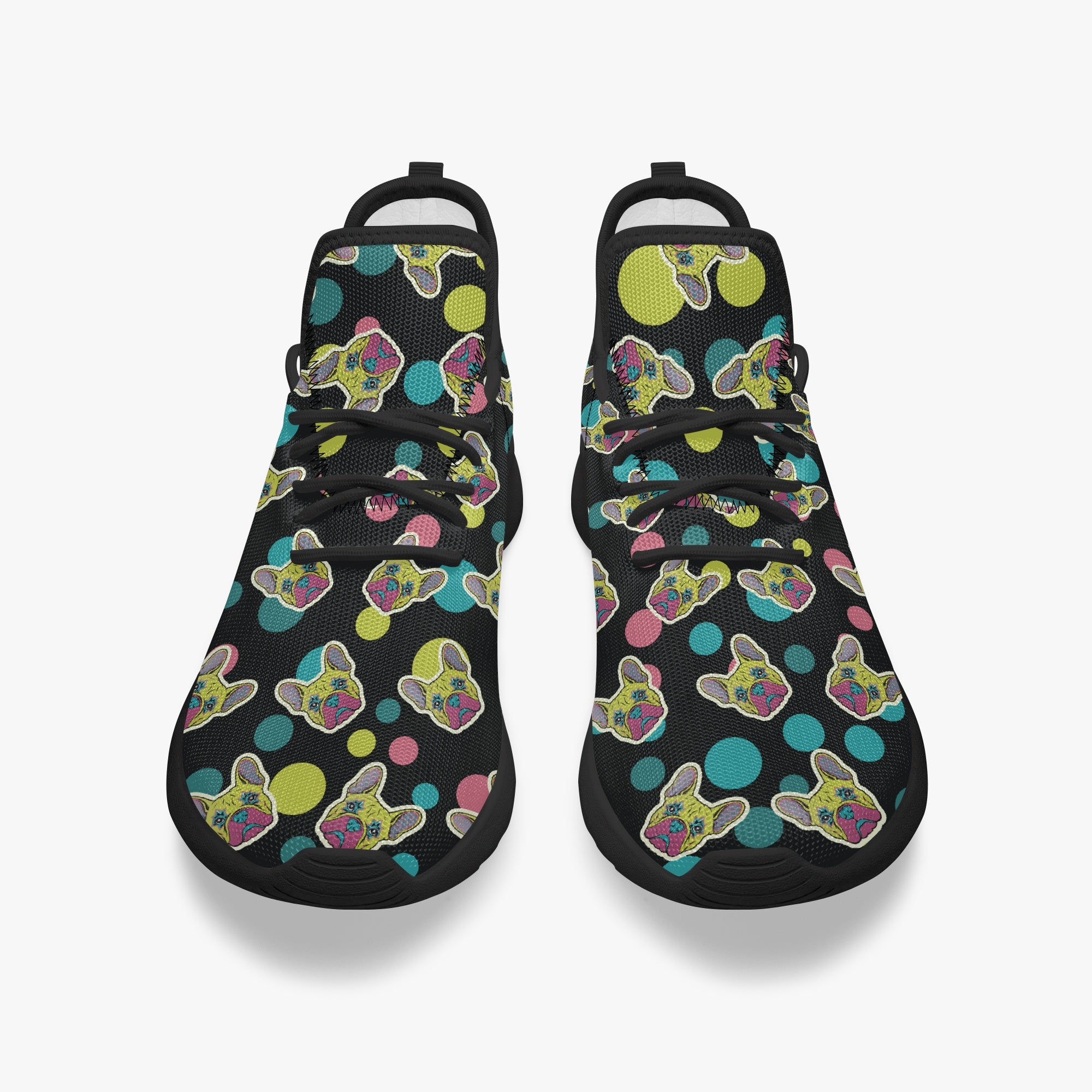 French Bulldog Classic High-Top Shoes for Bulldog Owners-fadou