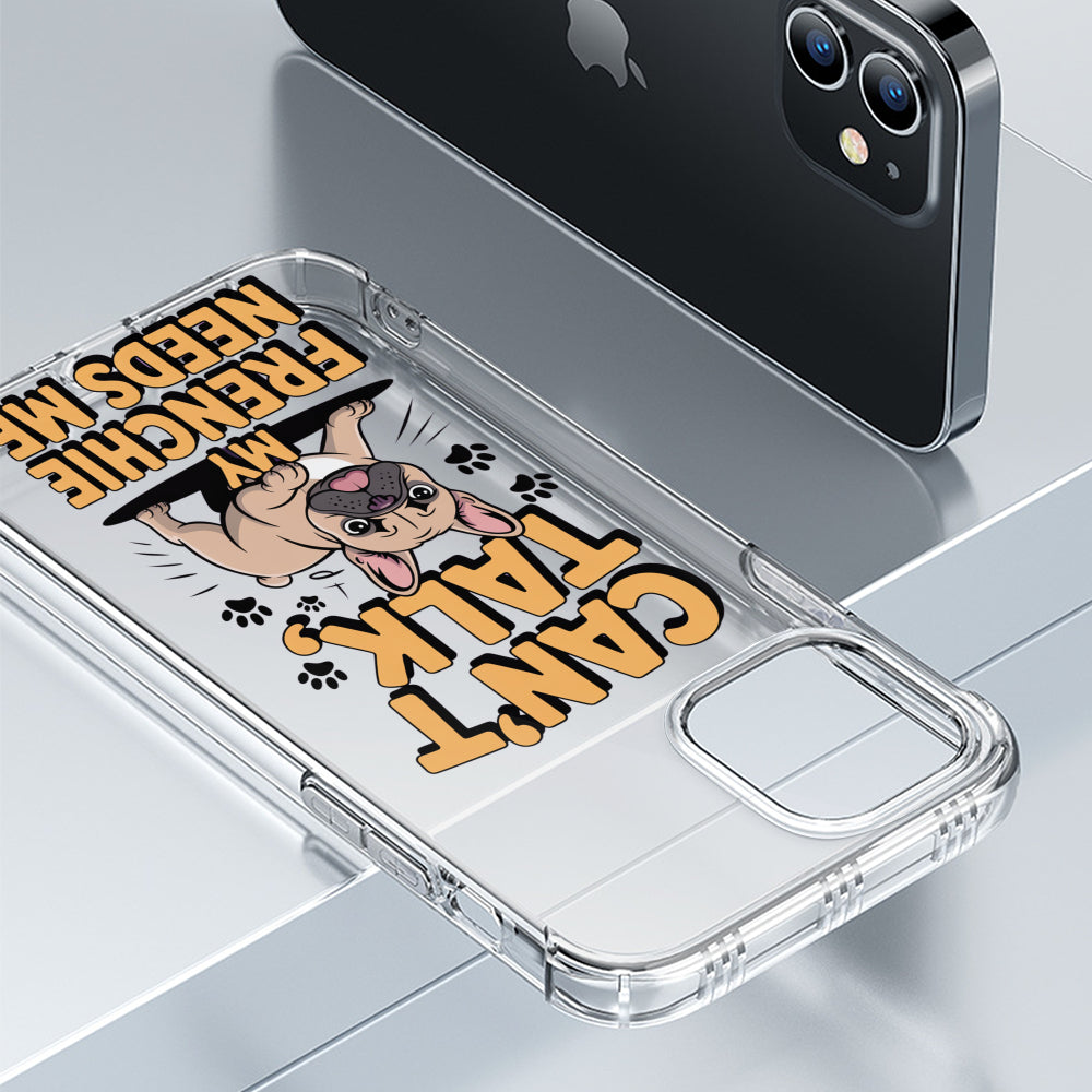 Molly Silicone Slim Phone Shell for Frenchie Enthusiasts-fadou
