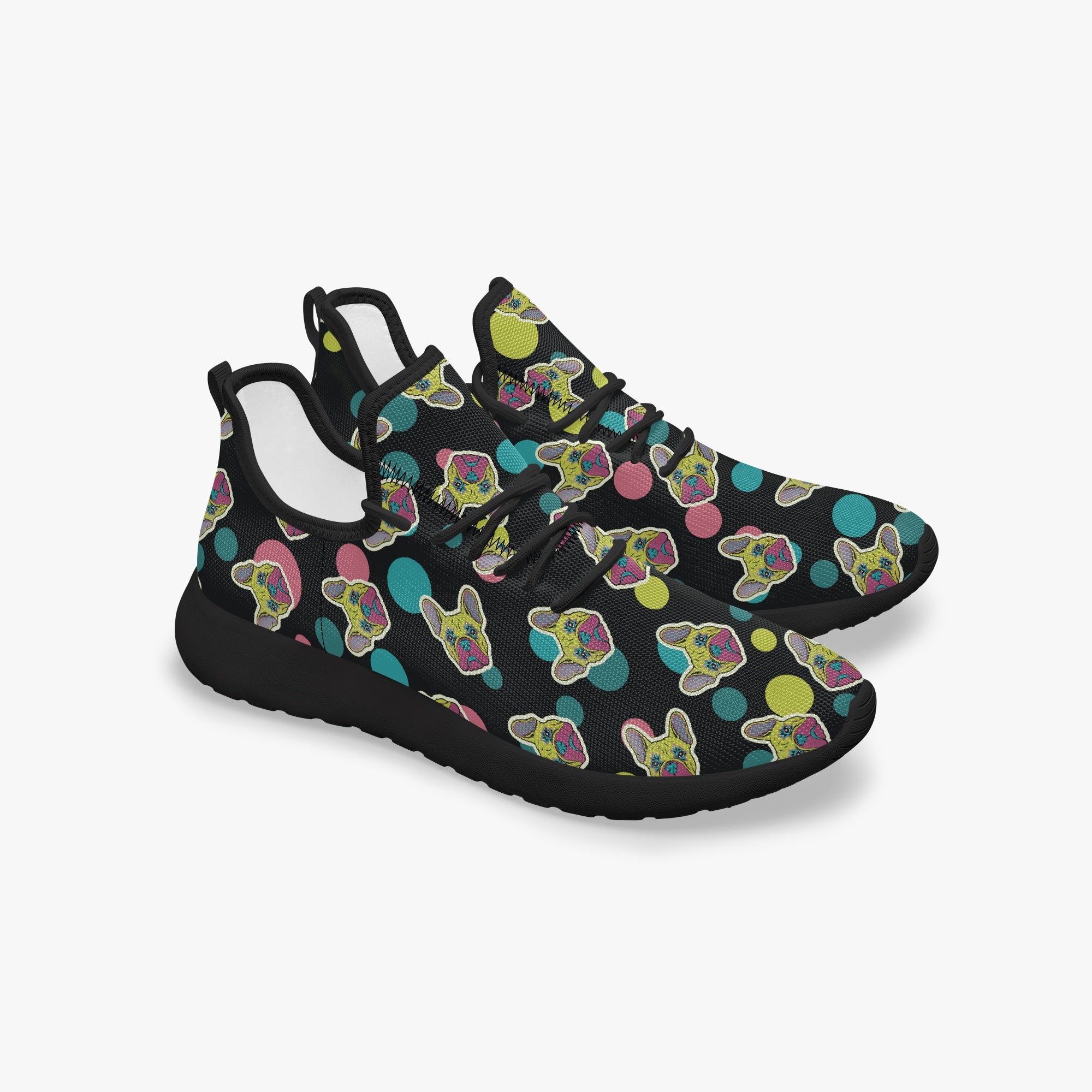 French Bulldog Classic High-Top Shoes for Bulldog Owners-fadou