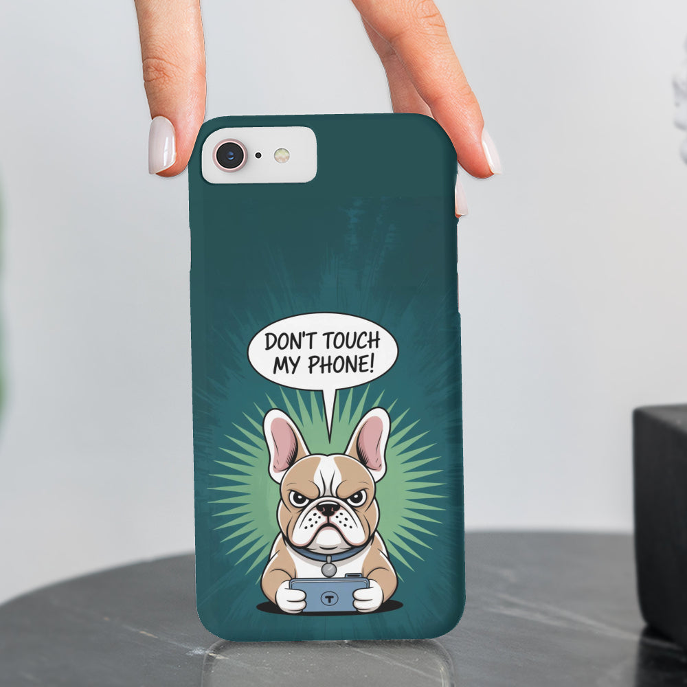 Hard French Bulldog Slim Phone Shell for Bulldog Owners-fadou