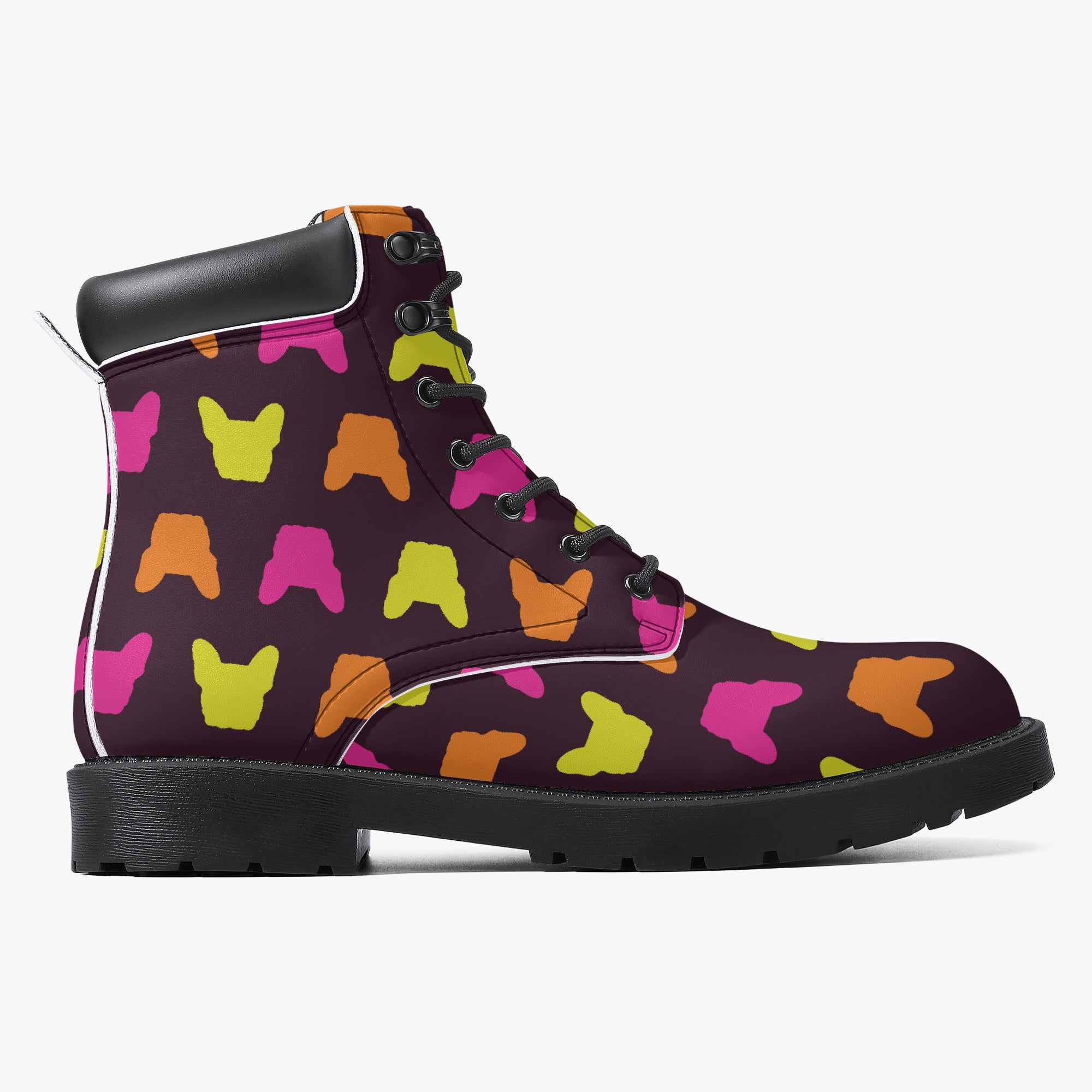 Philippe Leather Fashion Boots for Frenchie Enthusiasts-fadou