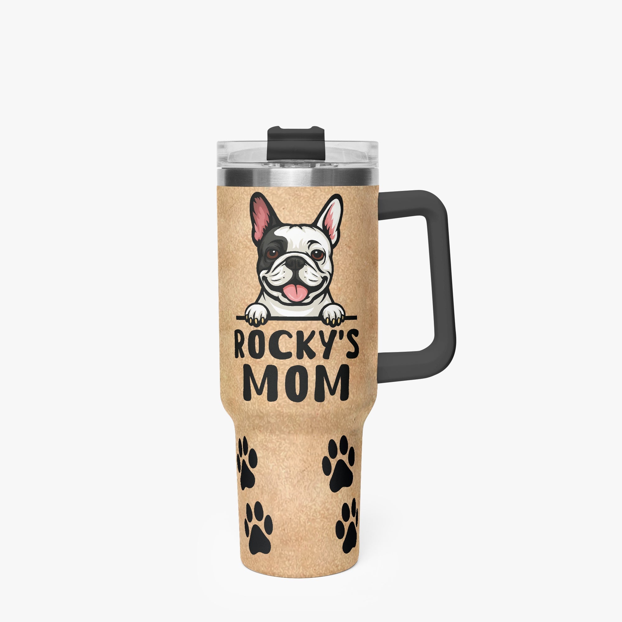 French Bulldog Personalized Travel Tumbler for Everyday Wear-fadou
