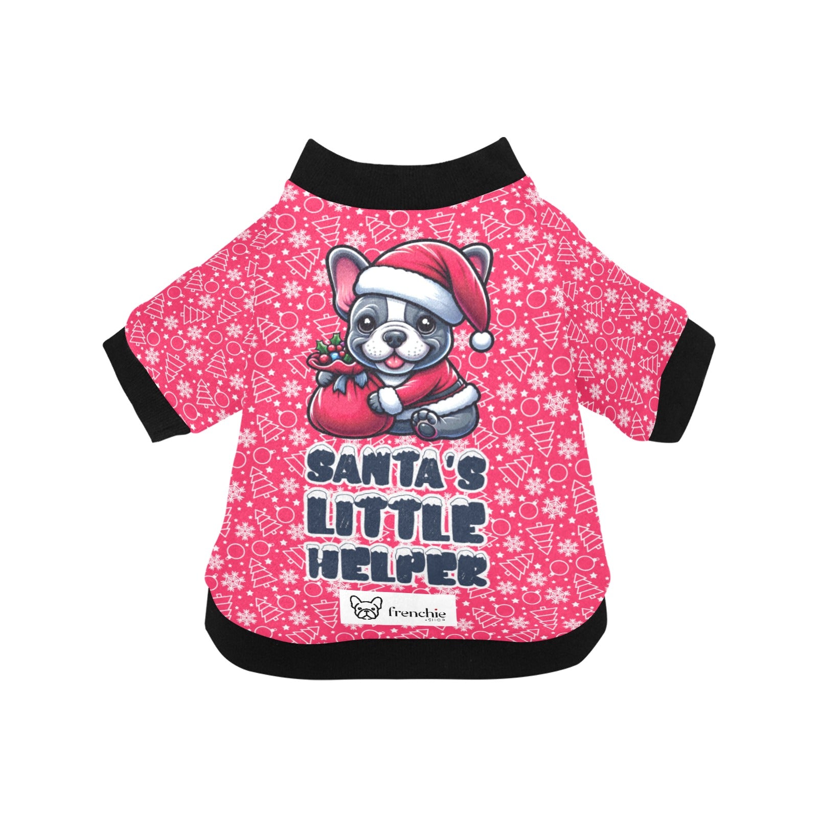 SANTA'S LITTLE HELPER - Jacket for French Bulldog for Stocky Dogs-fadou