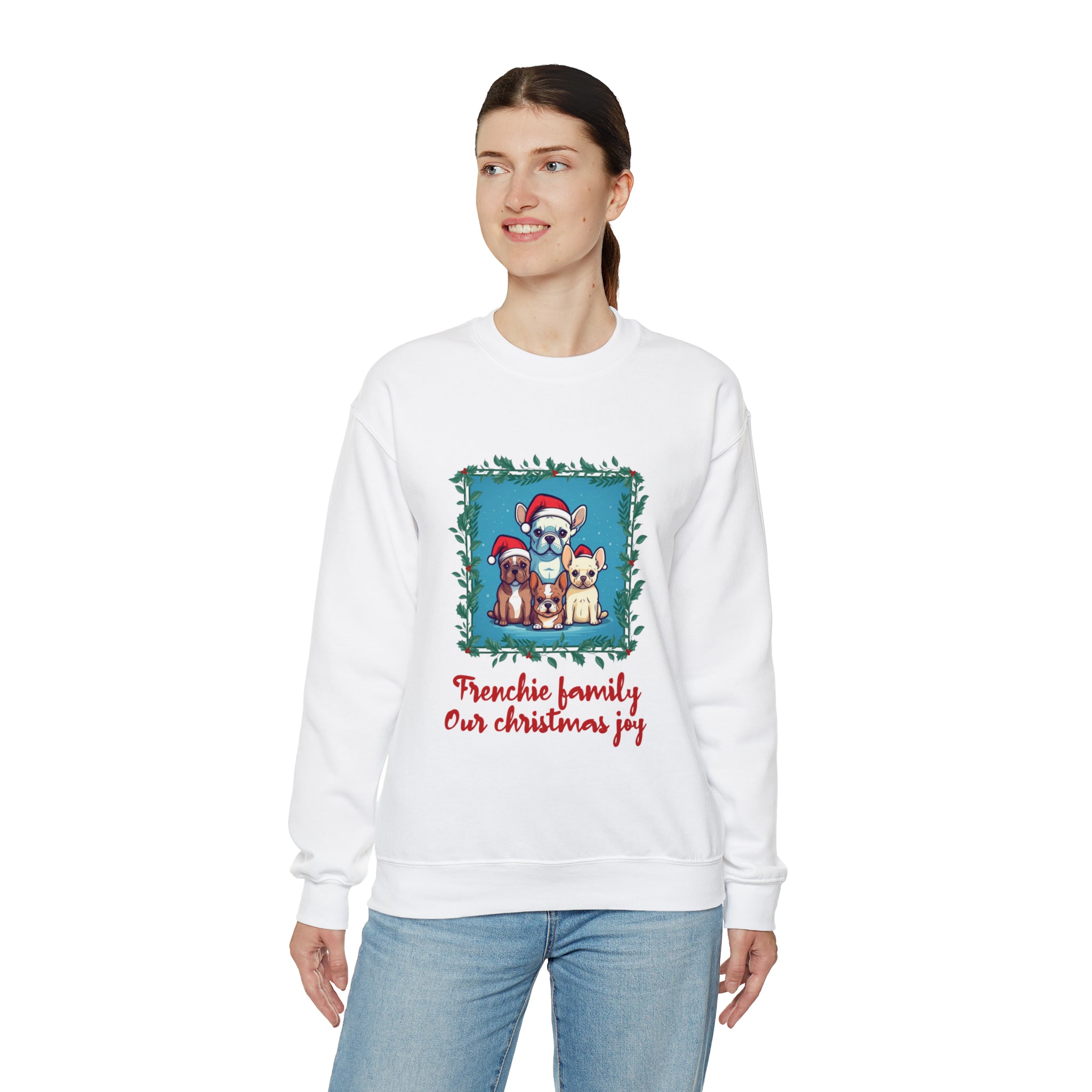 Frenchie Family Sweater - Unisex Sweatshirt for Travel Comfort-fadou