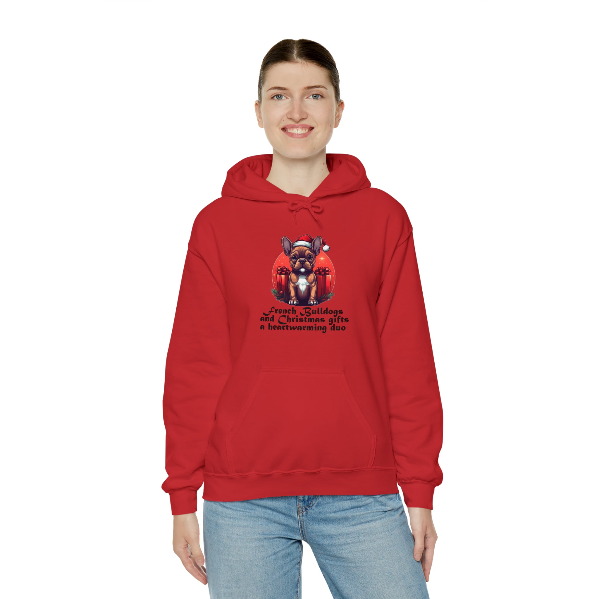 French Bulldog Christmas Dog Hoodie for Flat-Face Breeds-fadou