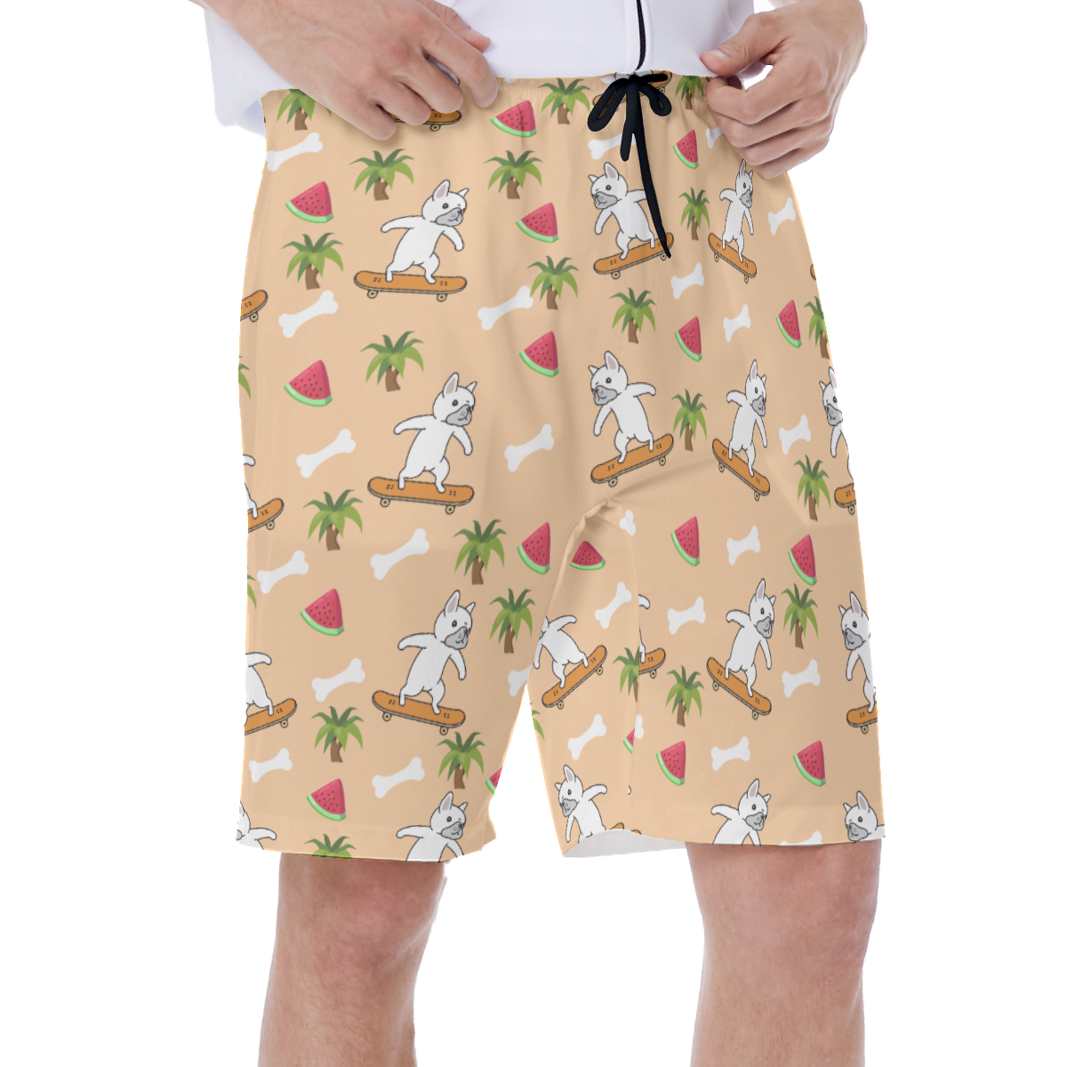 KOBE - Men's Beach Shorts for French Bulldog Owners and Fans-fadou