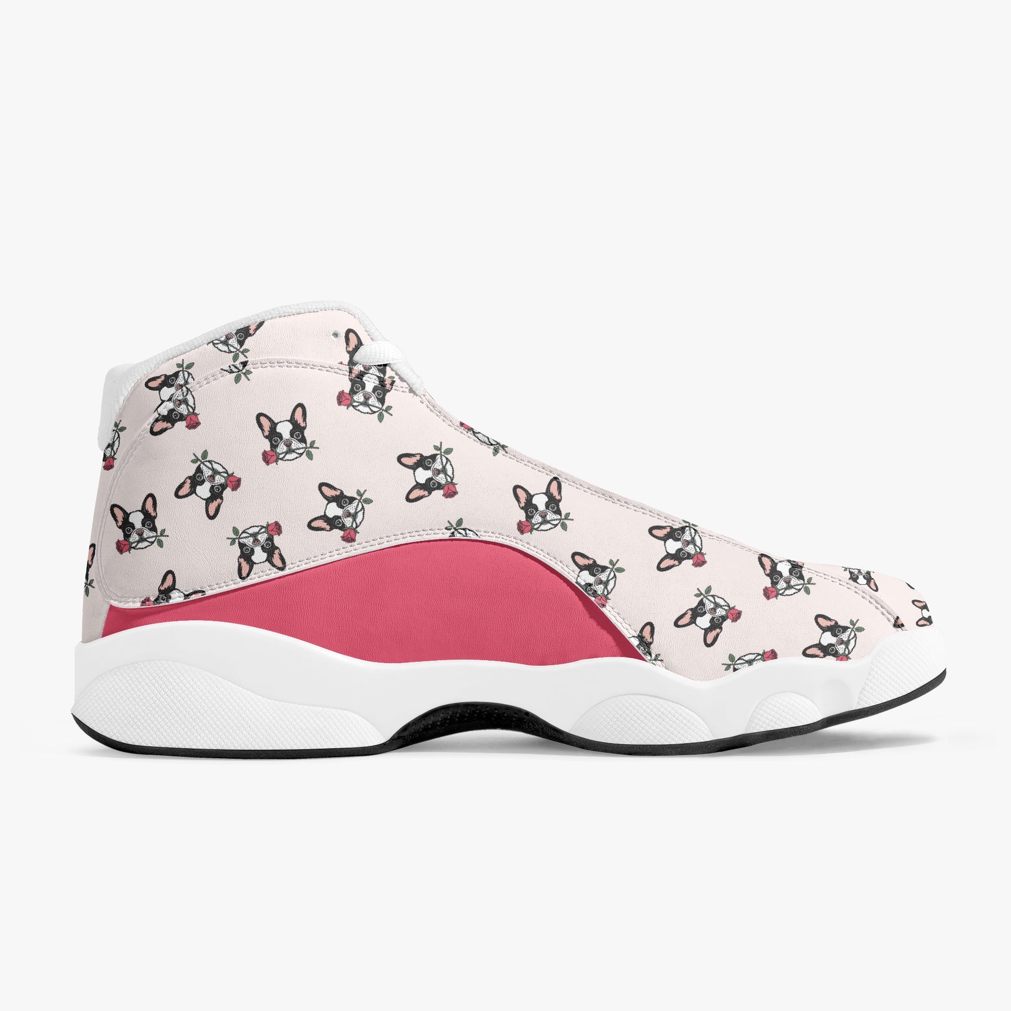 Reuben French Bulldog High-Top Shoes for Bulldog Owners-fadou