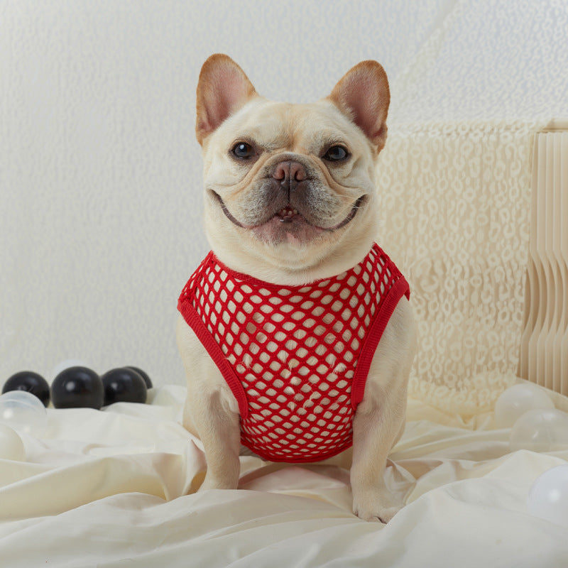 French Bulldog Summer Clothes – Thin Hollow Mesh for Dog Lovers and-fadou