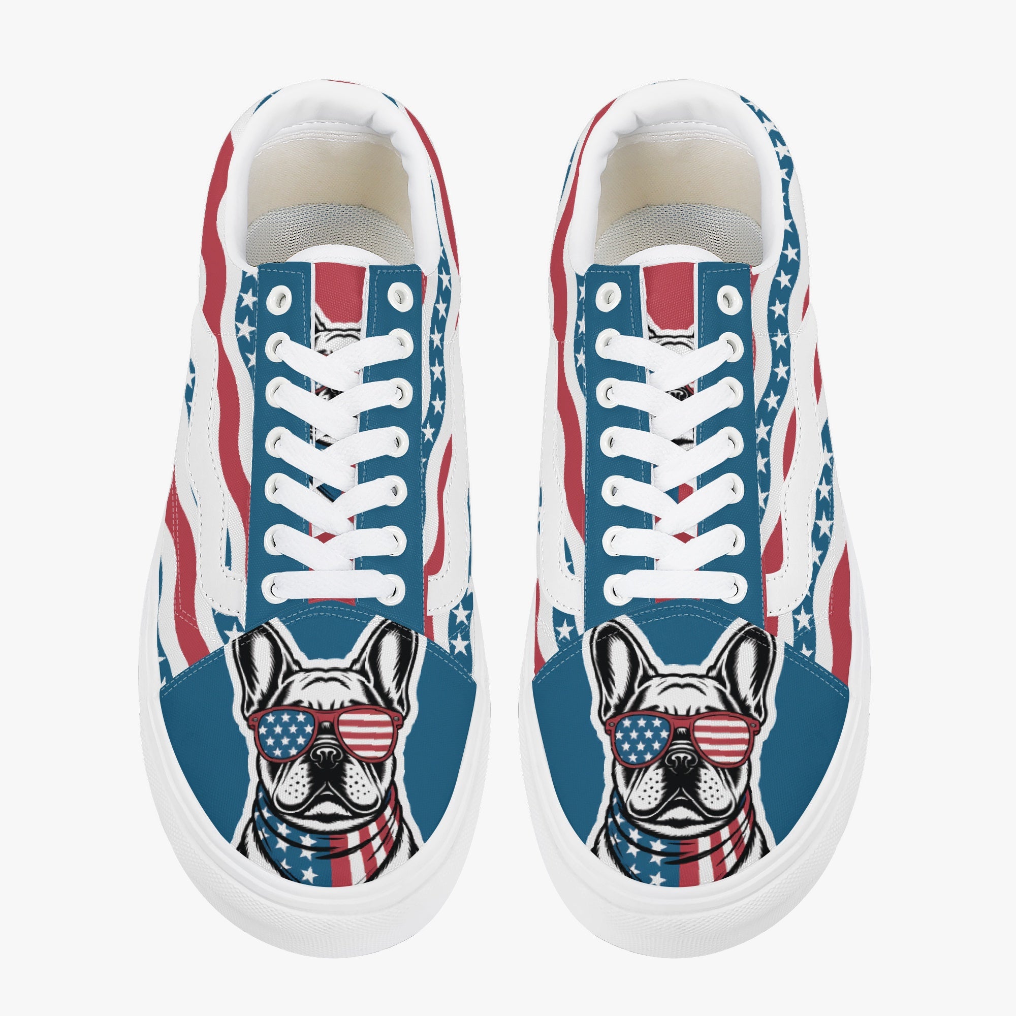 Low-Top Trendy Casual Footwear for Frenchie Enthusiasts-fadou