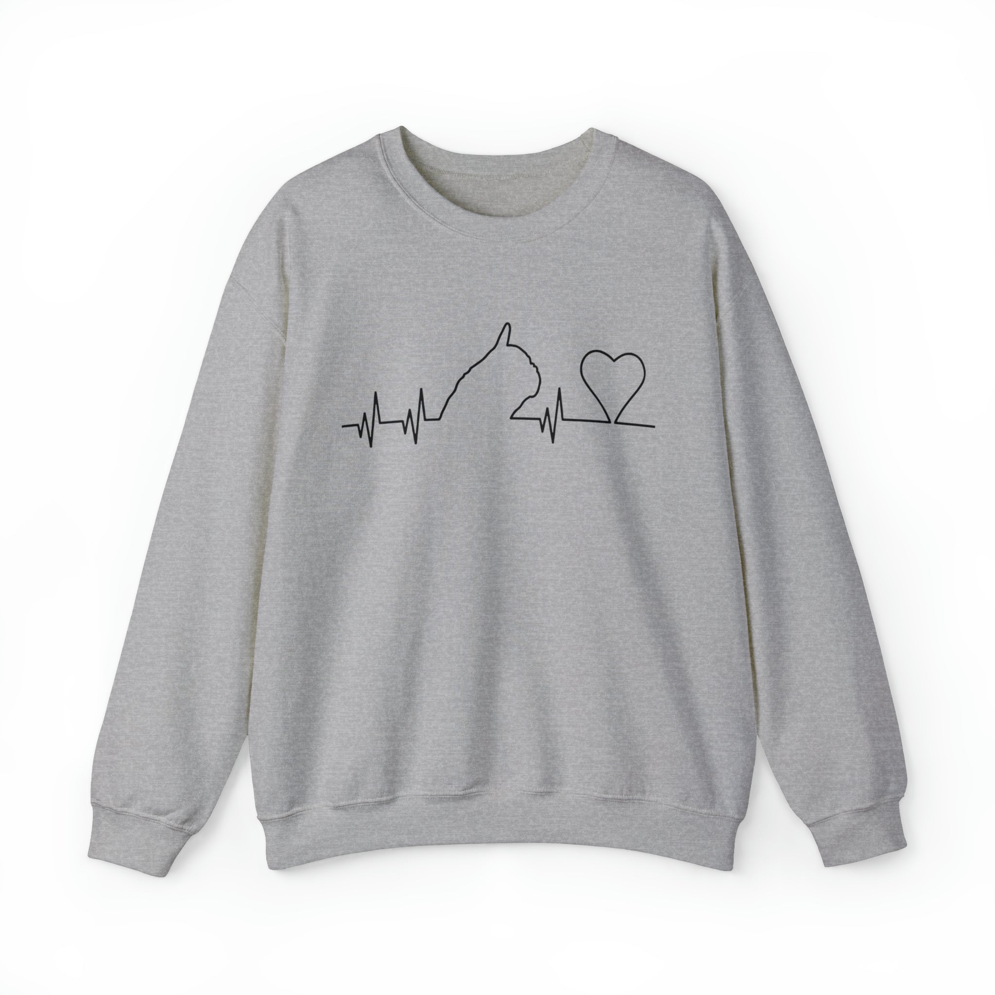 Frenchie ECG - Unisex Sweatshirt for Brachycephalic Dogs-fadou
