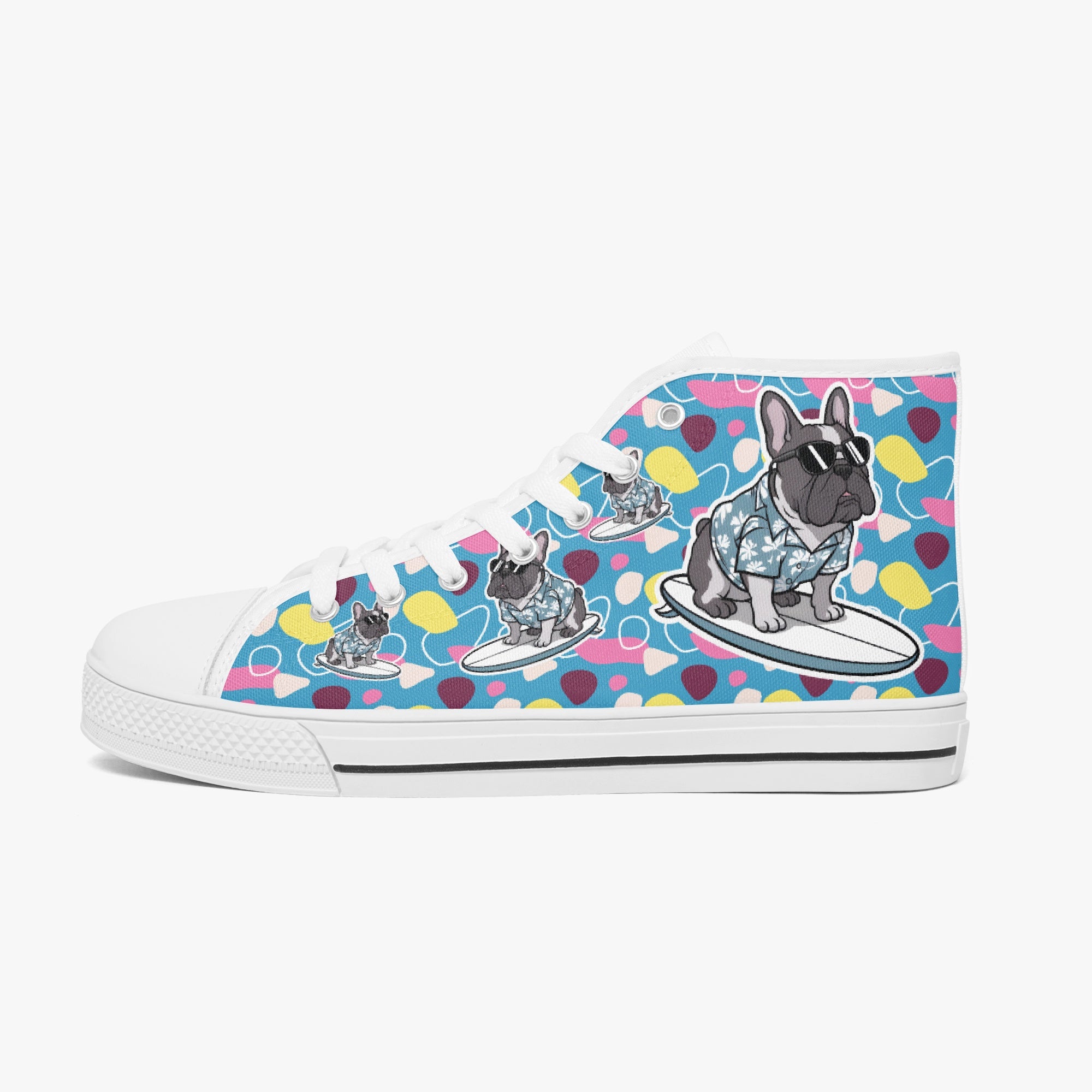 French Bulldog Classic Casual Footwear for Frenchie Enthusiasts-fadou