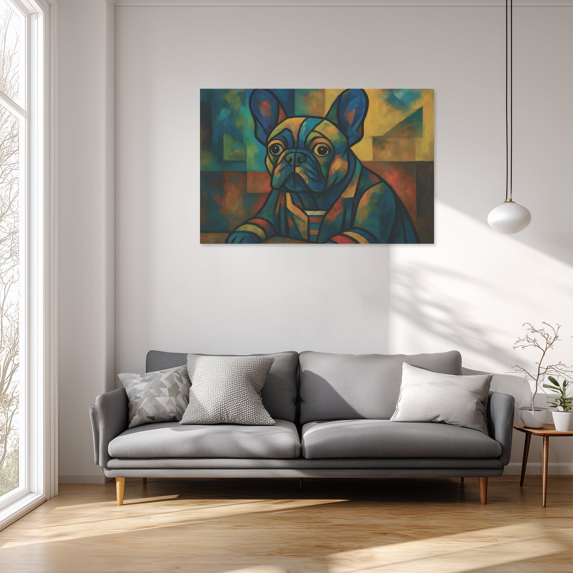 Frenchie Adorable Decorative Canvas for Dog Moms & Dads-fadou