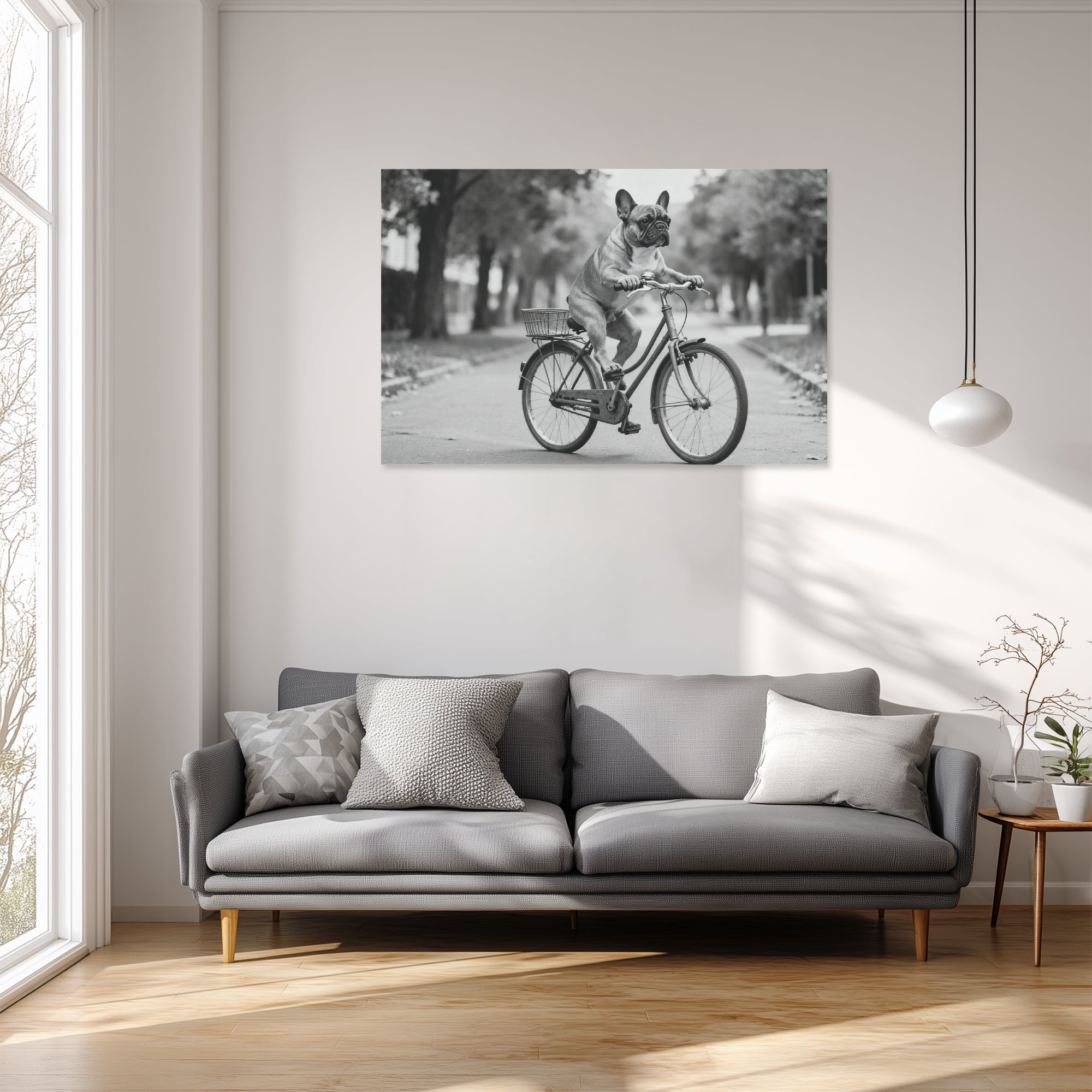 French Bulldog Adorable Wall Print for Frenchie Enthusiasts-fadou
