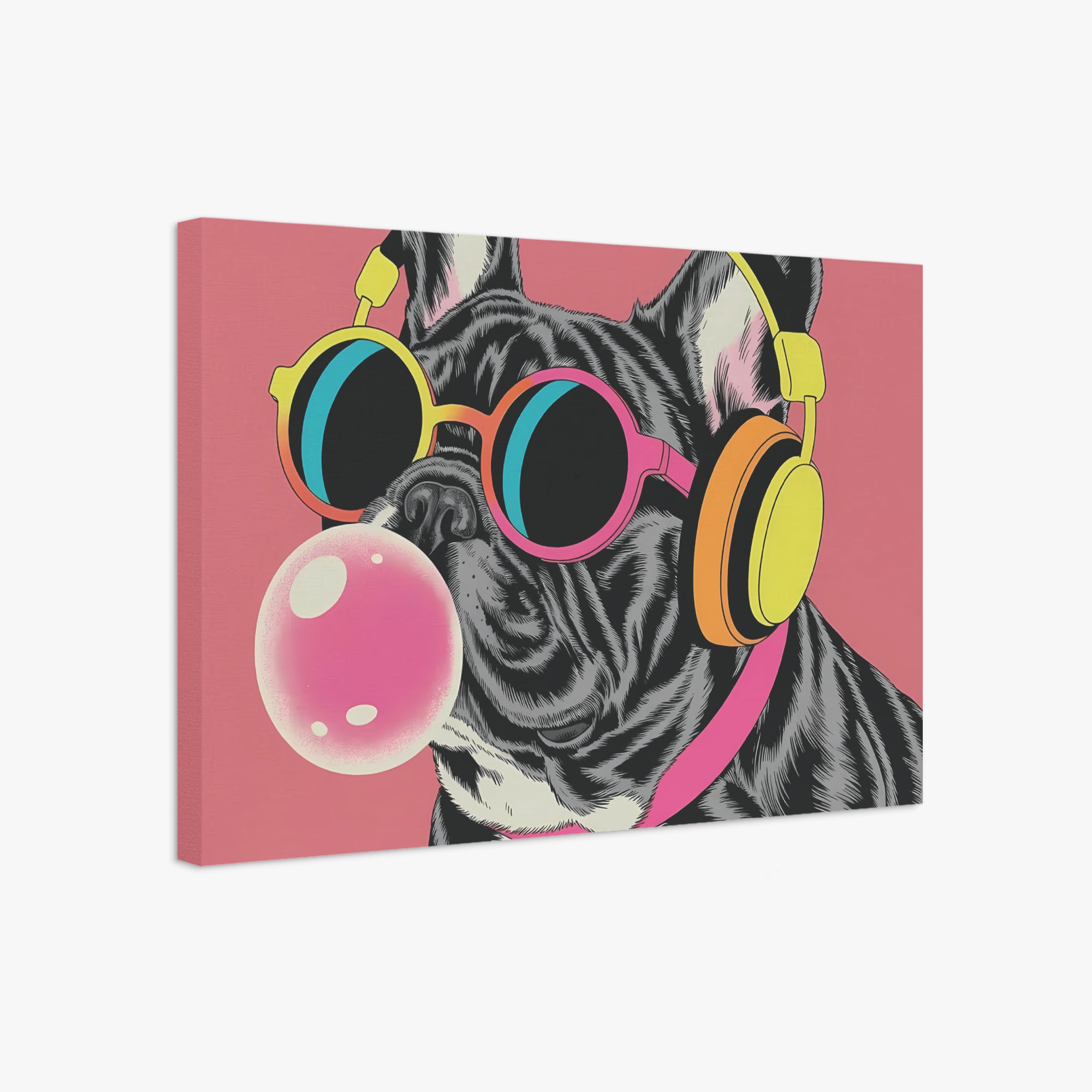 French Bulldog Adorable Decorative Canvas for Frenchie Enthusiasts-fadou
