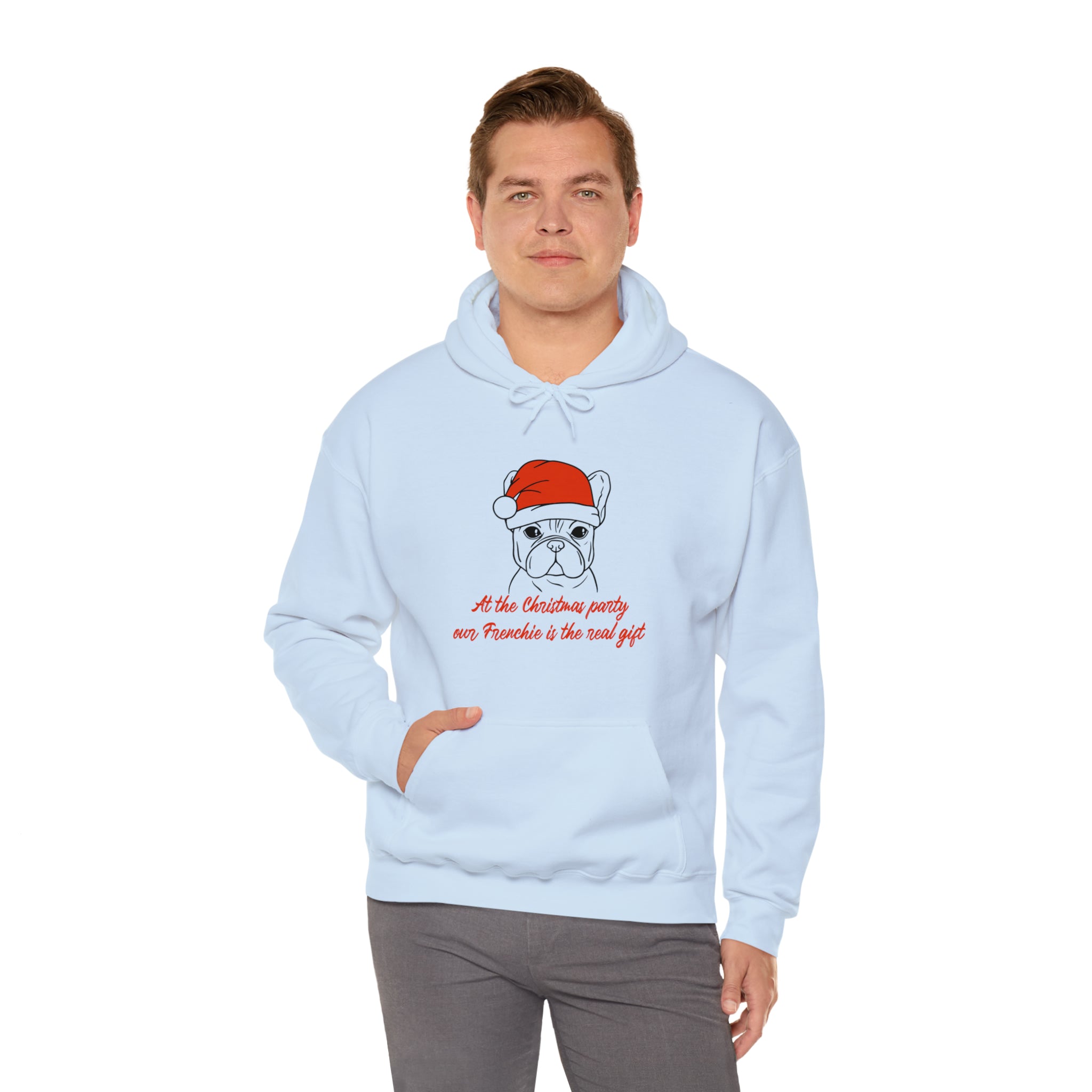 French Bulldog Christmas Dog Mom Hoodie for Frenchie Fans-fadou
