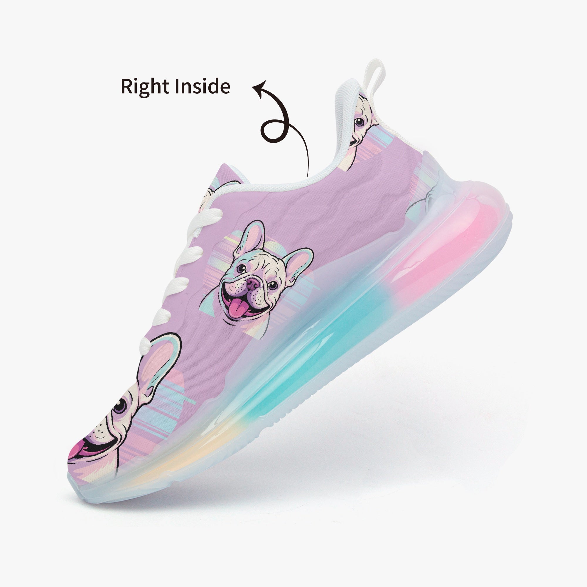 French Bulldog Lightweight High-Top Shoes for Frenchie Enthusiasts-fadou