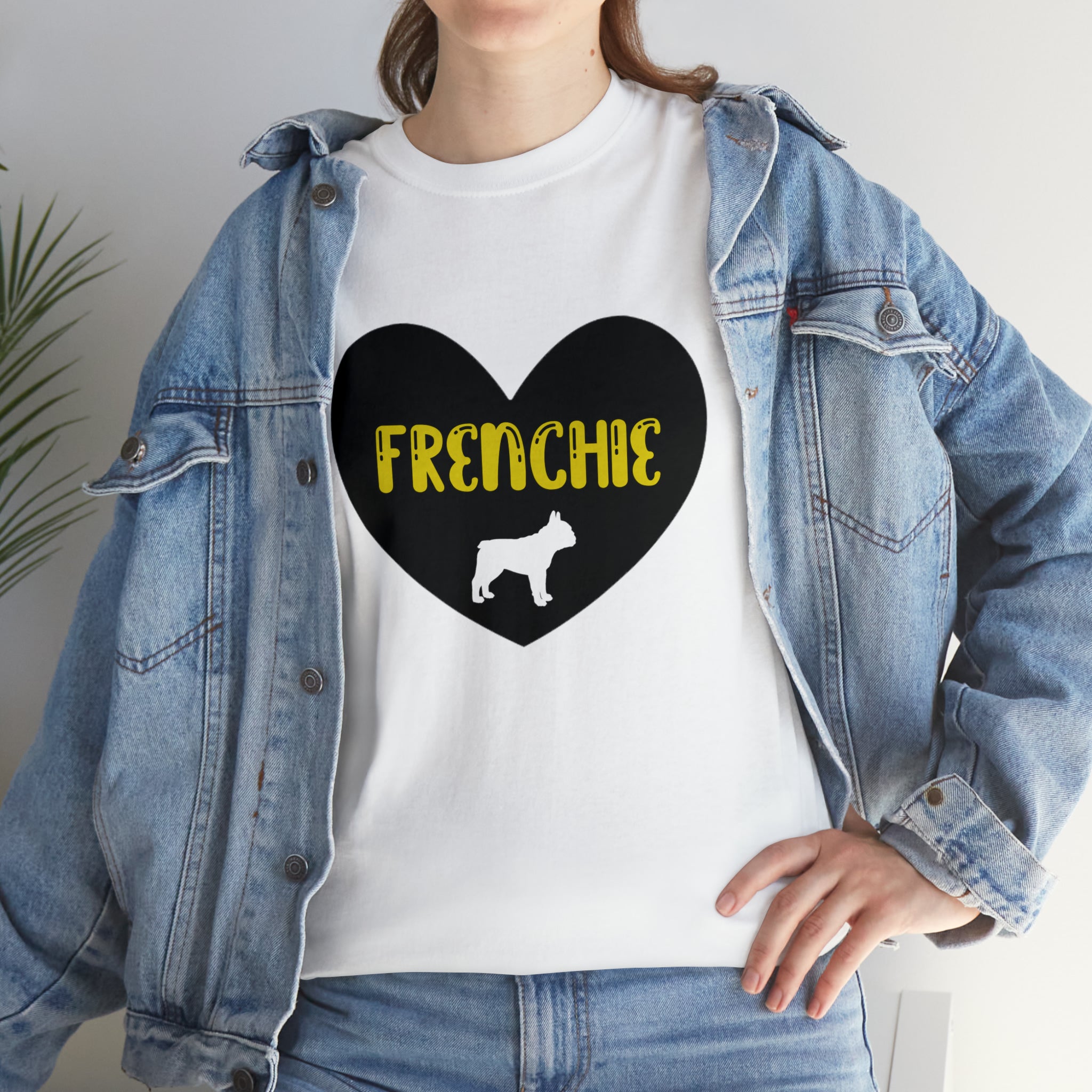 French Bulldog Cotton Dog Lover Tee for Dog Moms & Dads-fadou