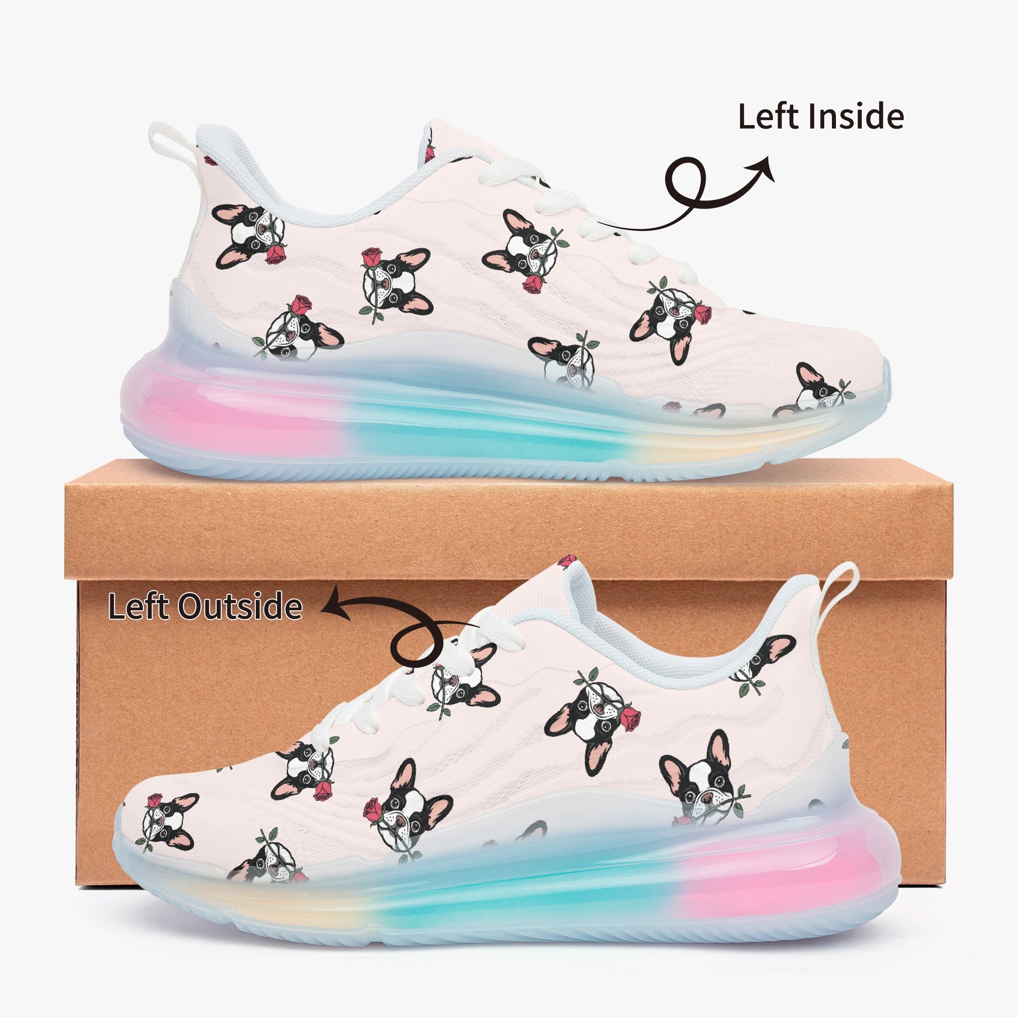 French Bulldog Lightweight Casual Footwear for Dog Park Days-fadou