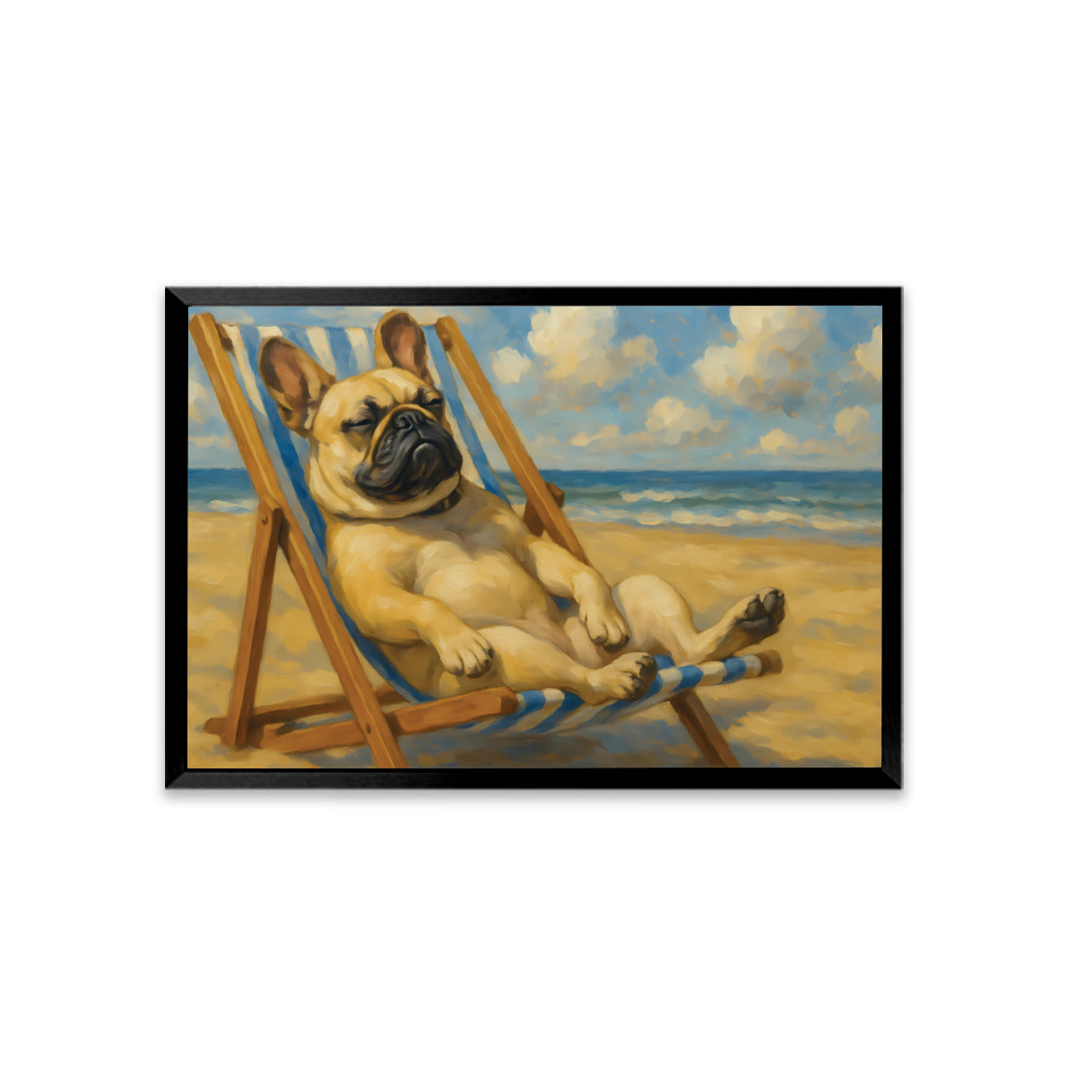 Bebe French Bulldog Decorative Canvas for Everyday Wear-fadou