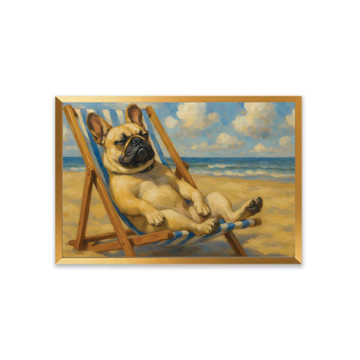 Bebe French Bulldog Decorative Canvas for Everyday Wear-fadou