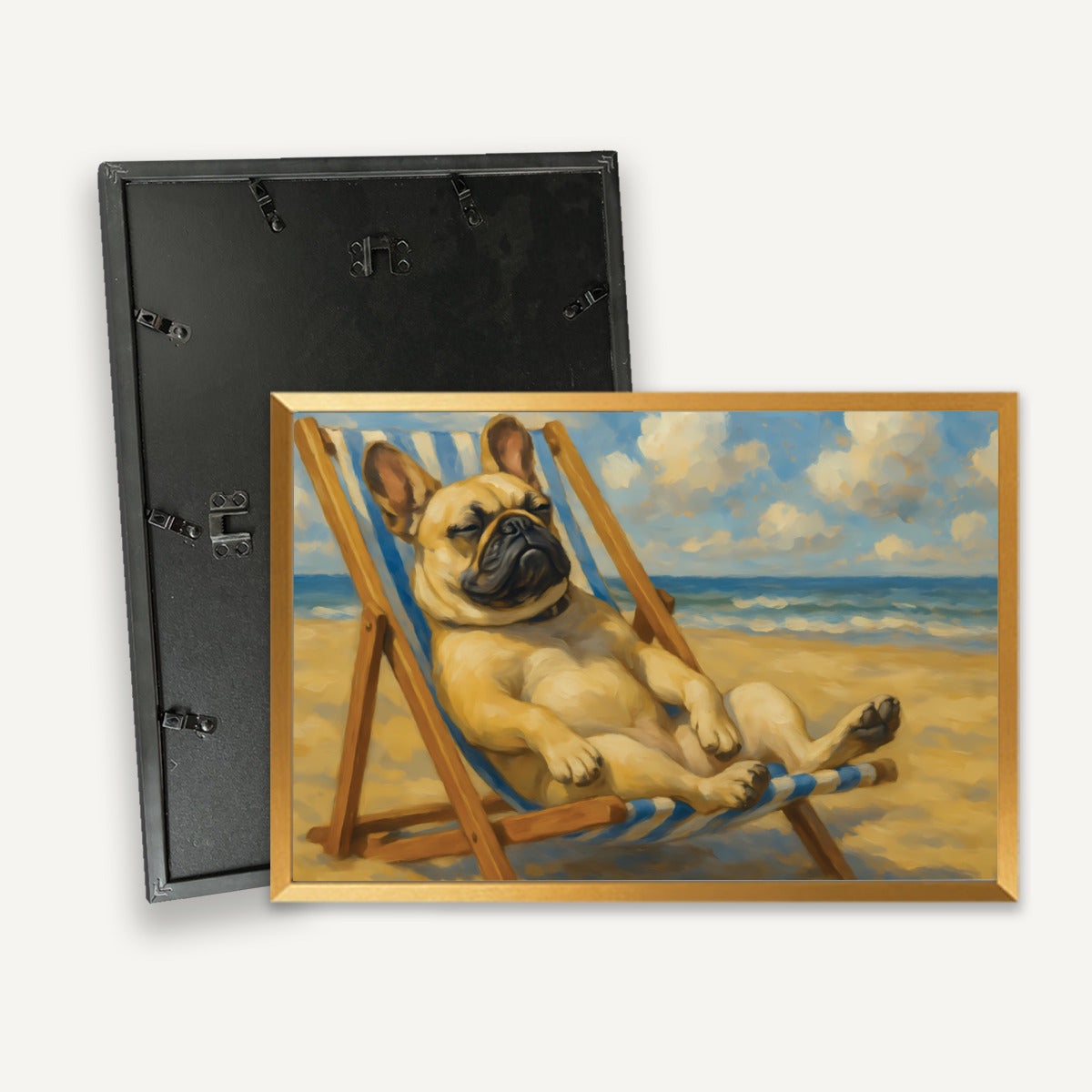 Bebe French Bulldog Decorative Canvas for Everyday Wear-fadou