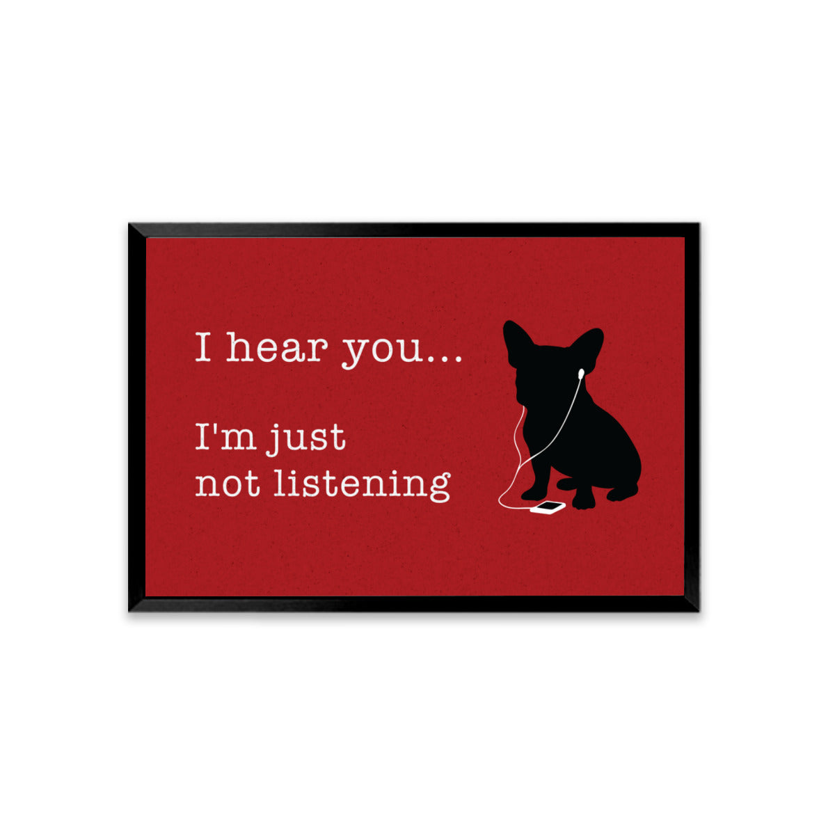 I Hear - Framed Poster • Wall Decoration for Pet Parents-fadou