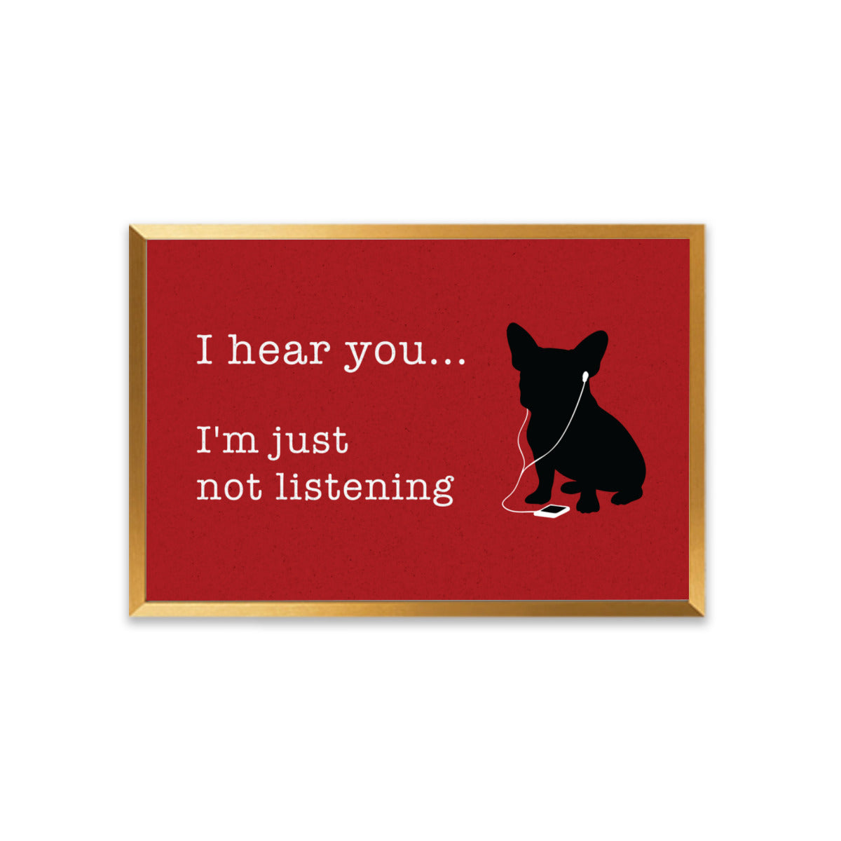I Hear - Framed Poster • Wall Decoration for Pet Parents-fadou