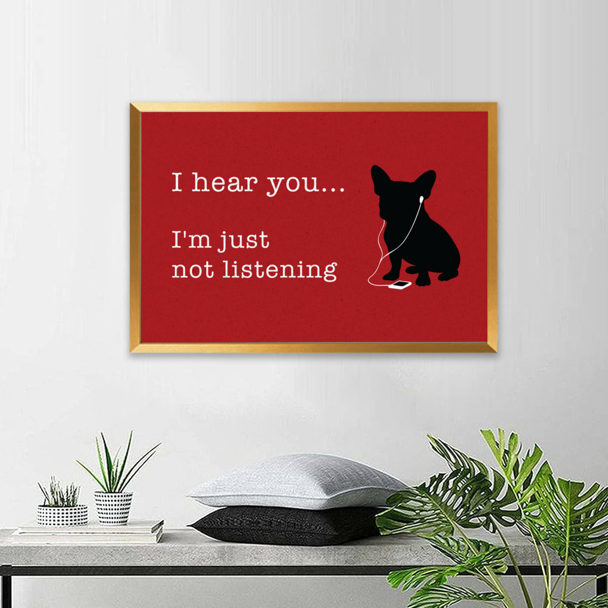 I Hear - Framed Poster • Wall Decoration for Pet Parents-fadou