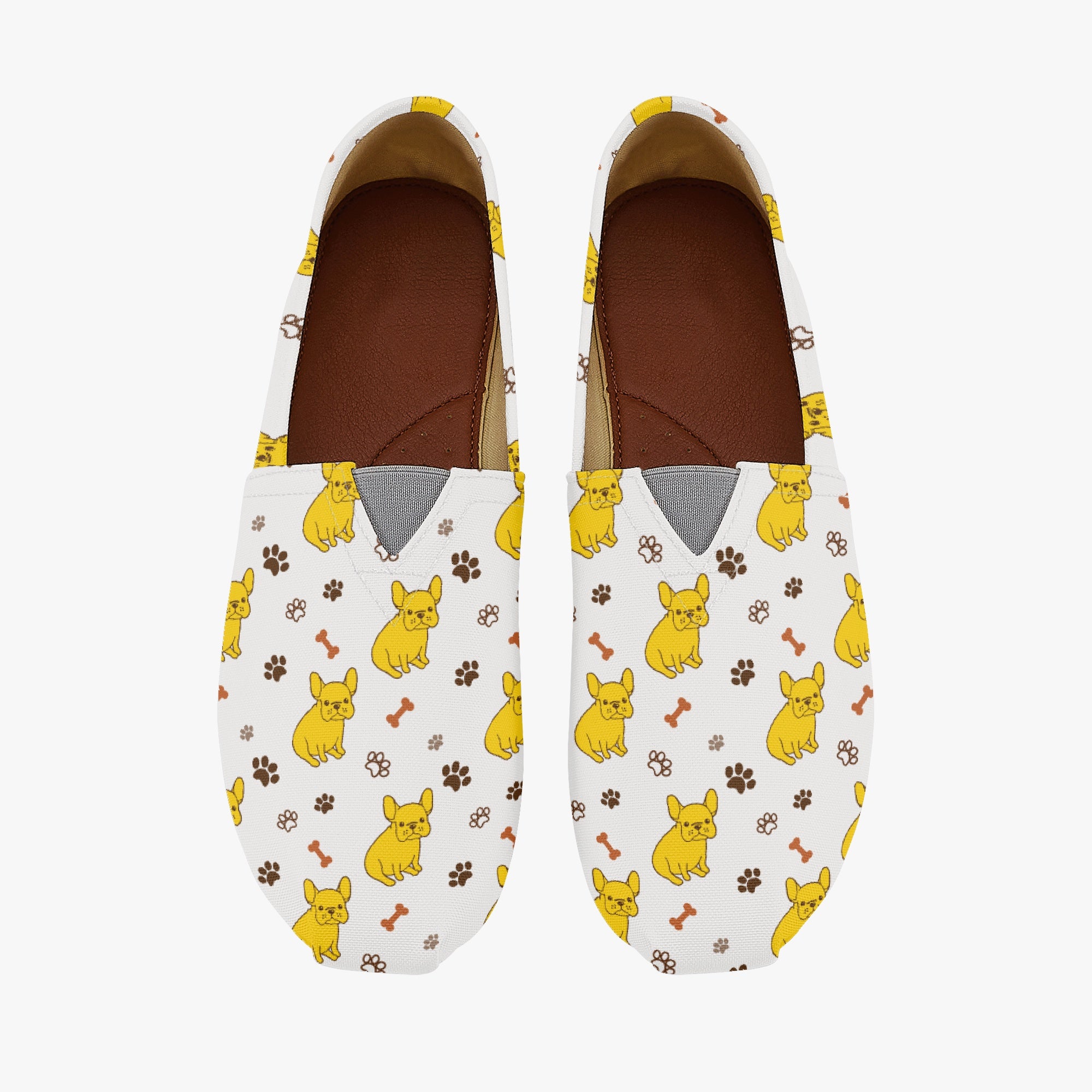 French Bulldog Casual High-Top Shoes for Bulldog Owners-fadou