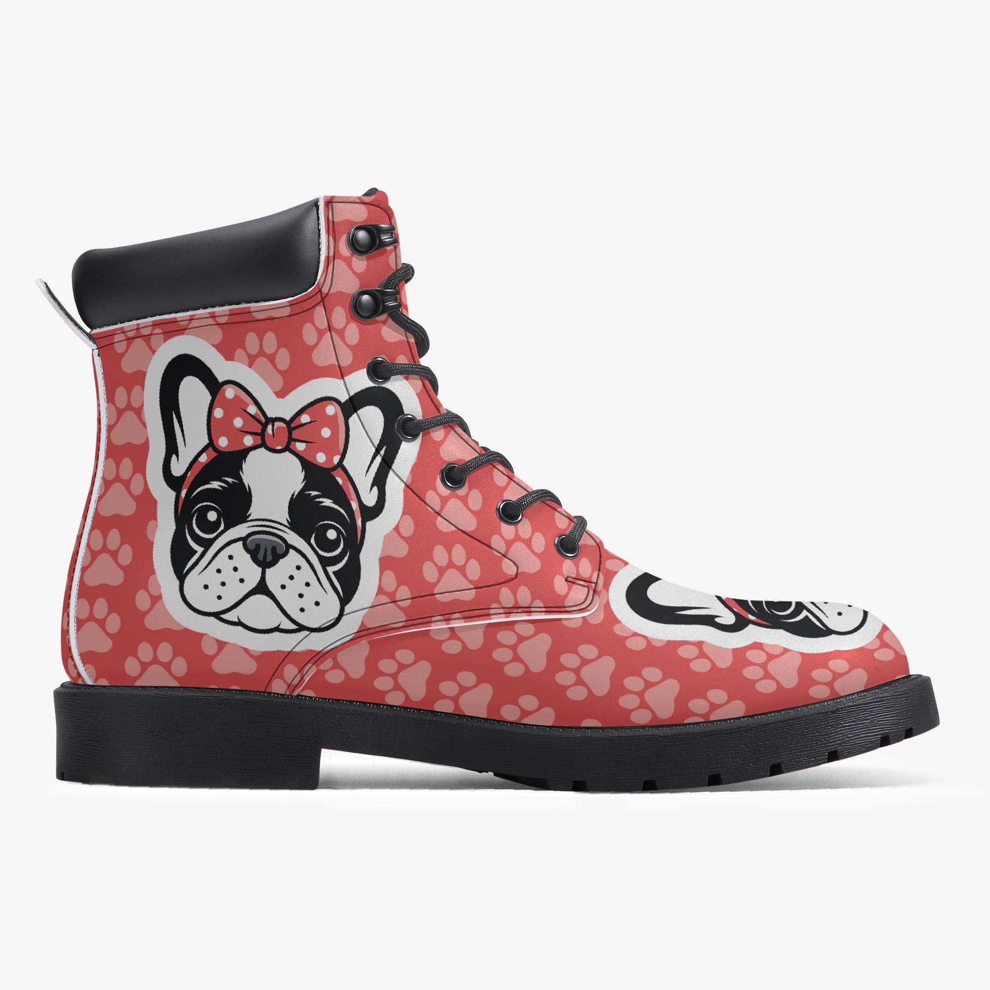Marcel French Bulldog Casual Boots for Frenchie Enthusiasts-fadou