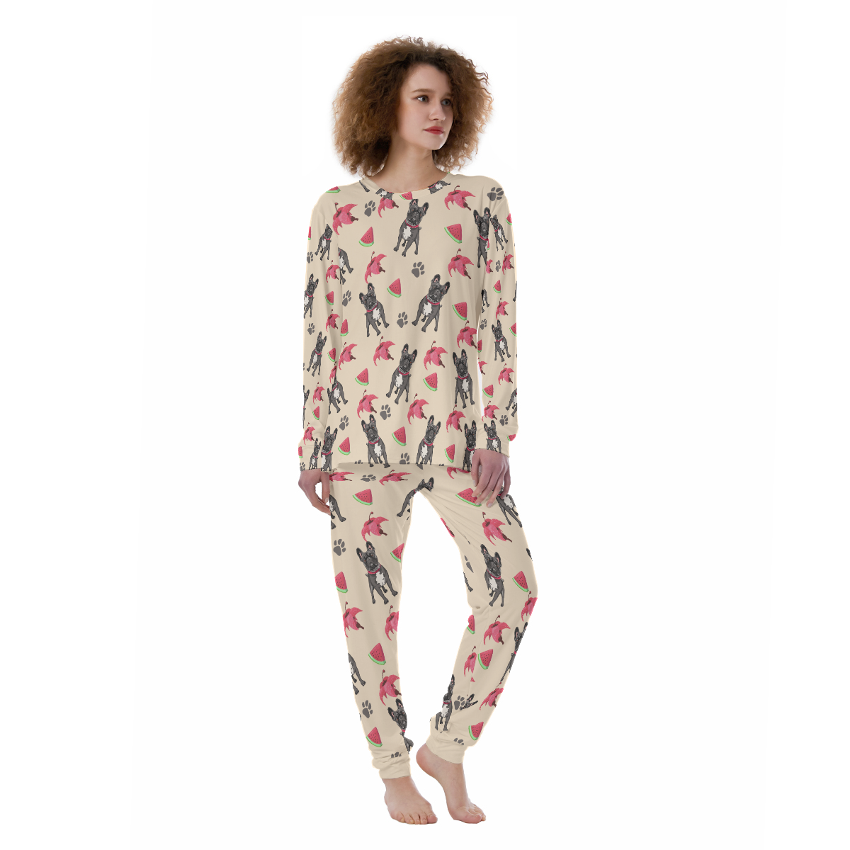 REMI French Bulldog Cozy Pajama Set for Dog Moms & Dads-fadou