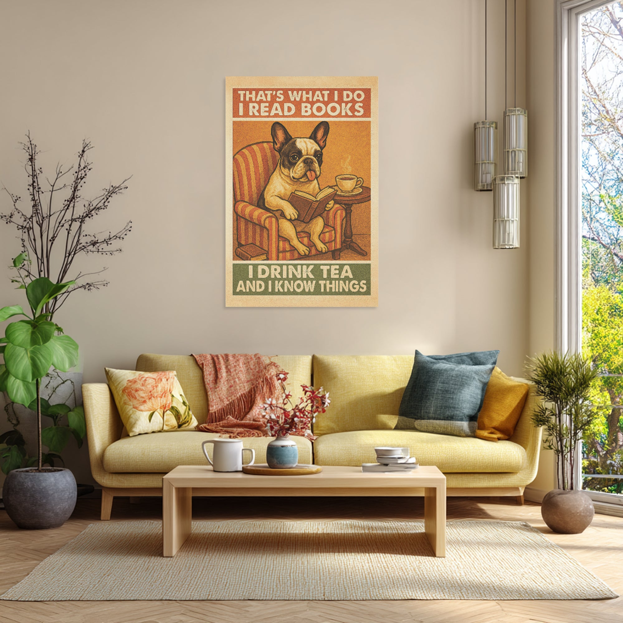 Read Books - Vertical Canvas Painting for Dog Moms & Dads-fadou