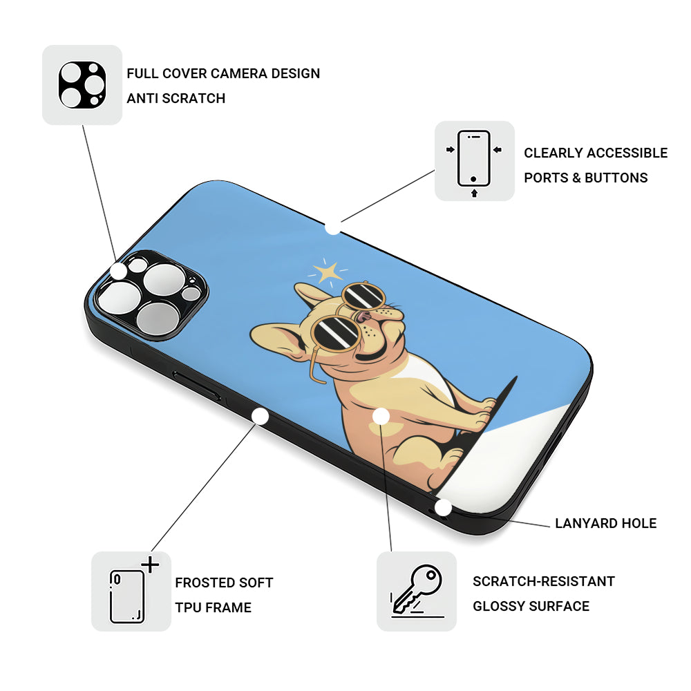 Lily French Bulldog Slim Phone Shell for Frenchie Enthusiasts-fadou