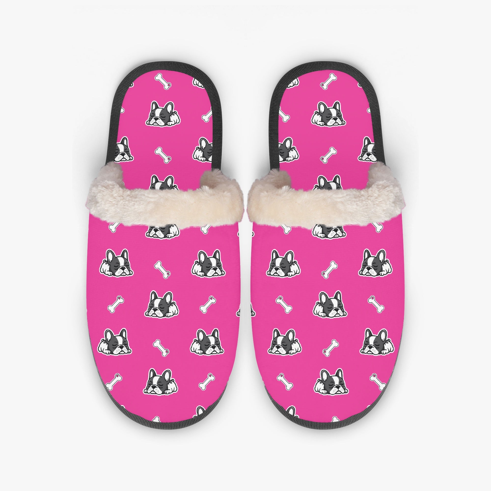 Squishy French Bulldog Cozy Slippers for Bulldog Owners-fadou