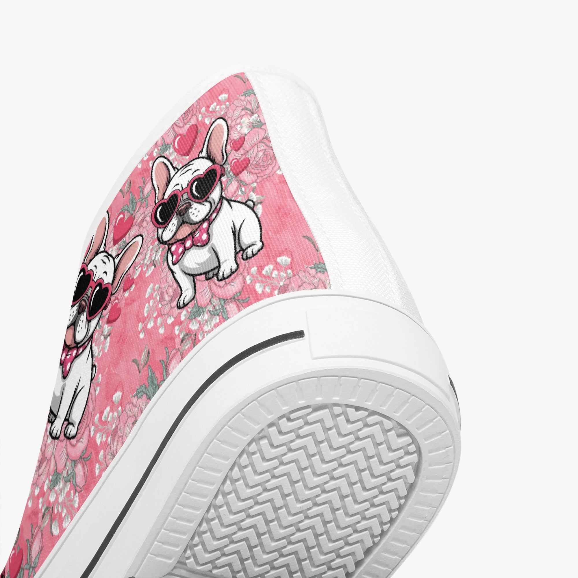 High-Top Classic Casual Footwear for Frenchie Enthusiasts-fadou