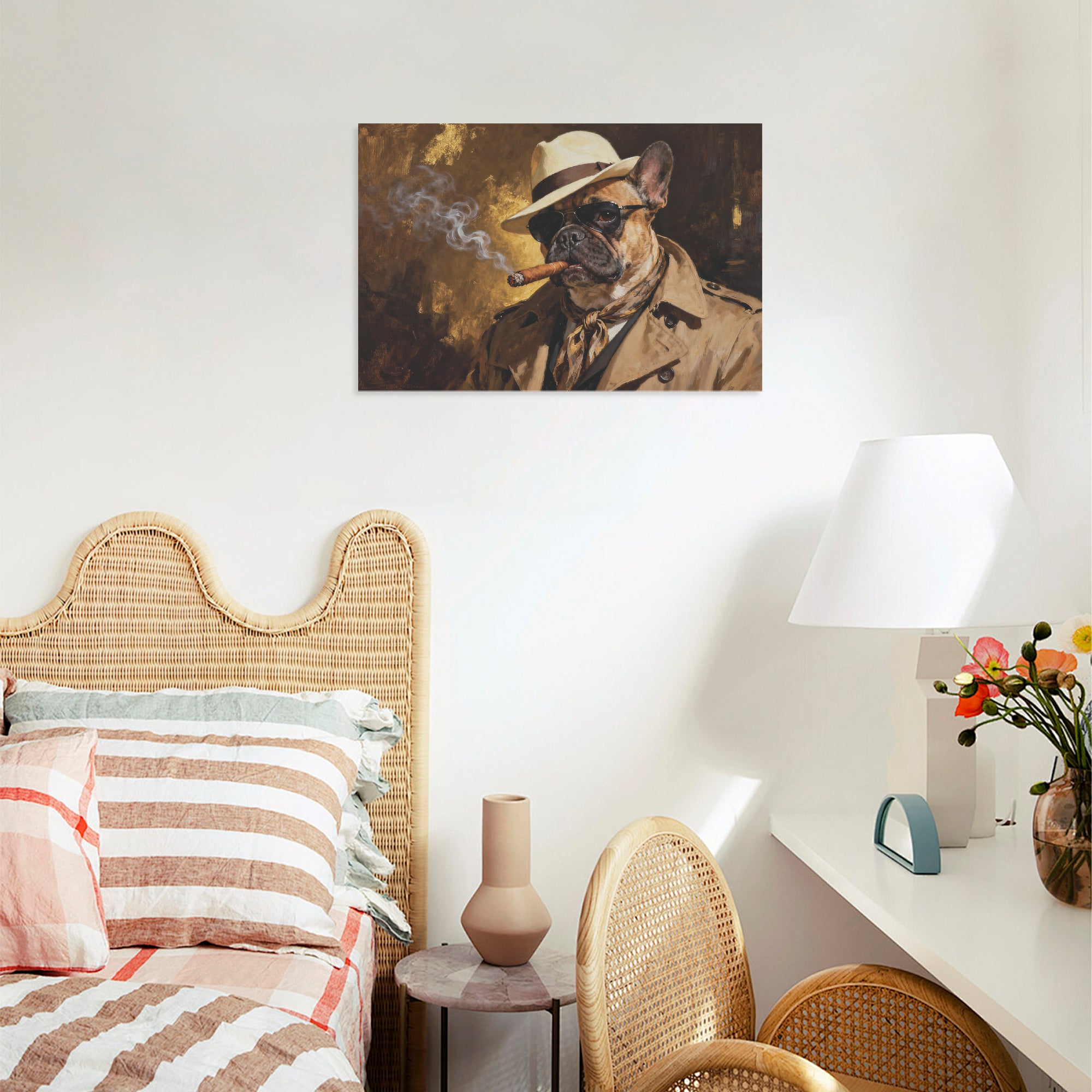 French Bulldog Adorable Decorative Canvas for Pet Culture-fadou