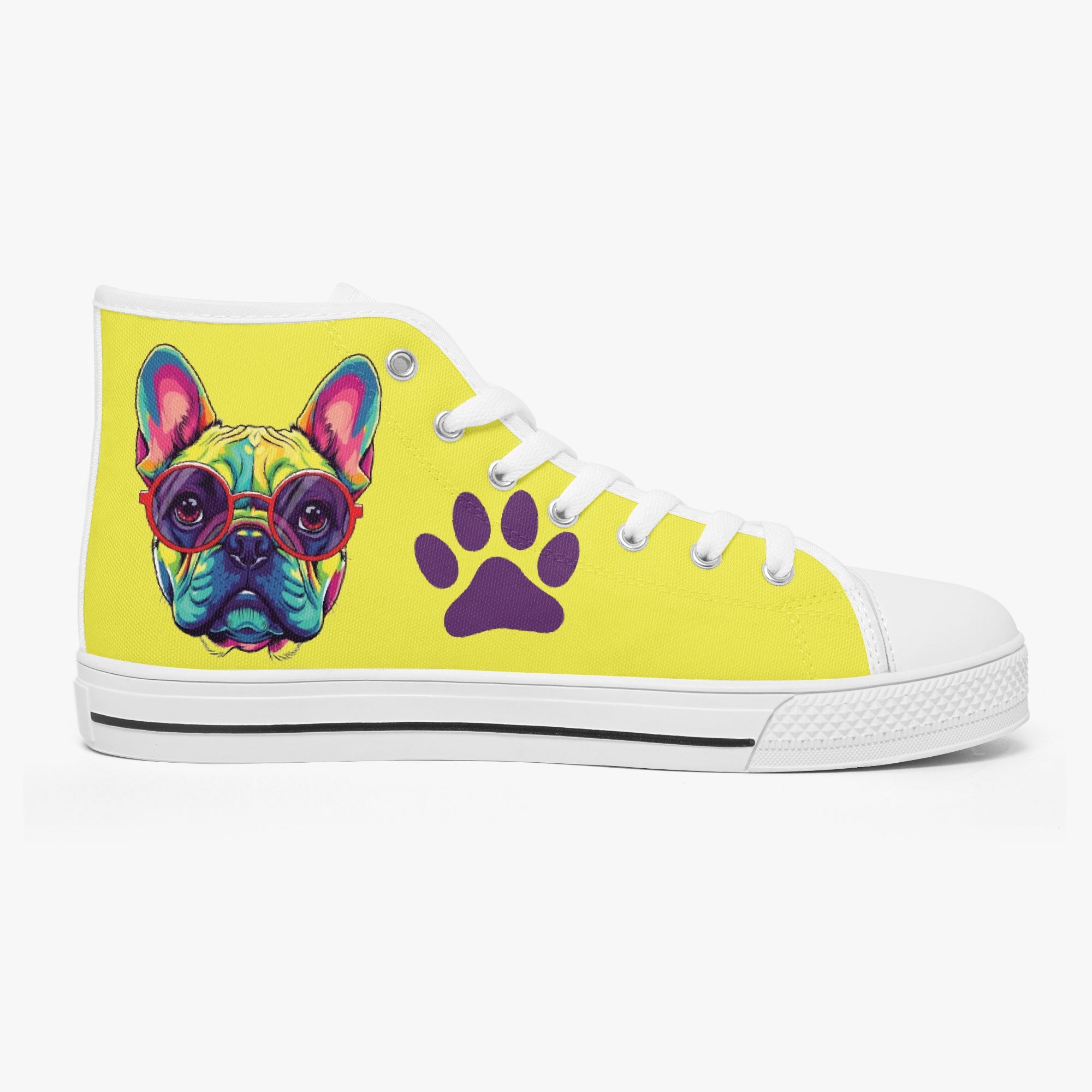 French Bulldog Classic Classic Sneakers for Pet Parents-fadou