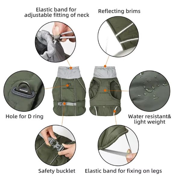 French Bulldog Winter Winter Jacket for Outdoor Adventures-fadou