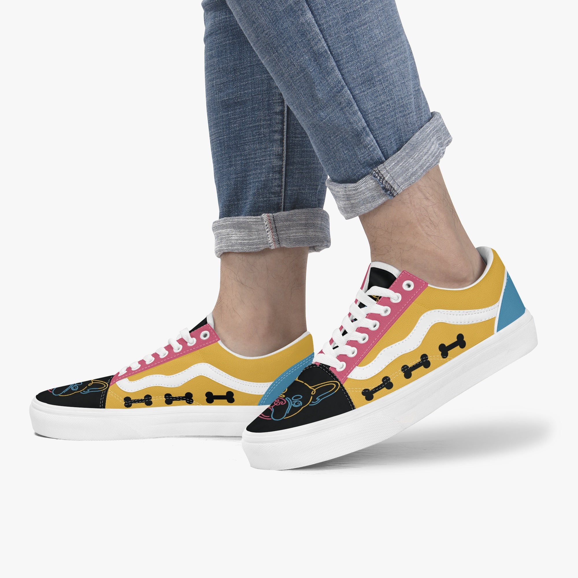 Frenchie Trendy Classic Sneakers for Frenchie Enthusiasts-fadou