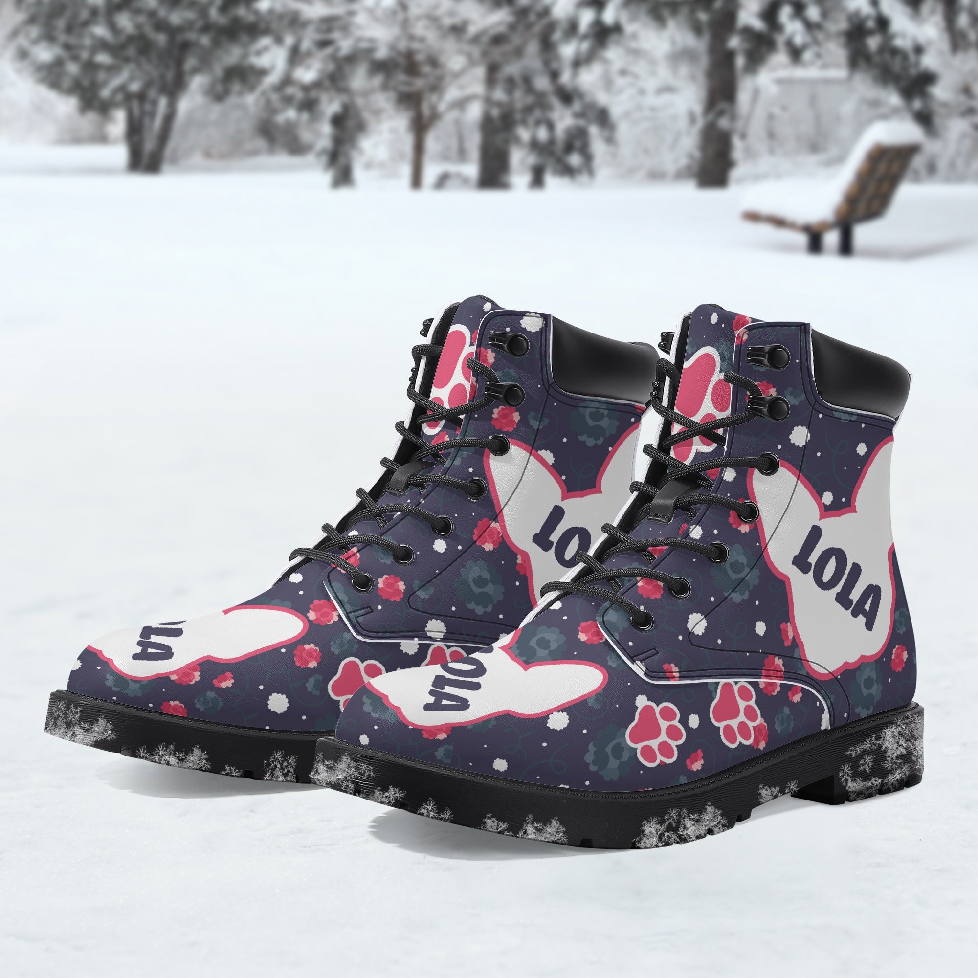 French Bulldog Personalized Fashion Boots for Frenchie Fans-fadou